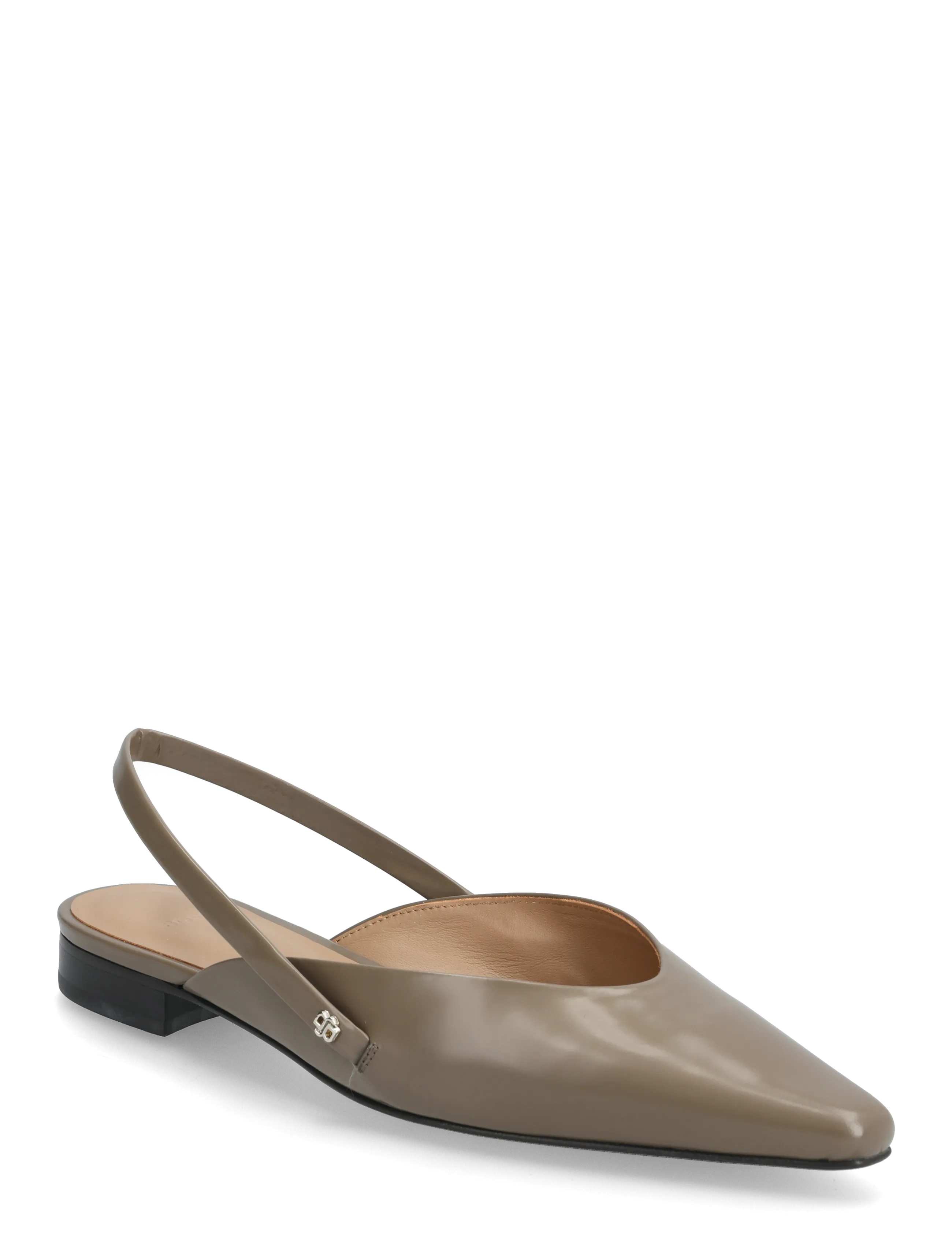 BOSS Charlize_SLB10_AB - Flache Slingbacks - OPEN BROWN / beige