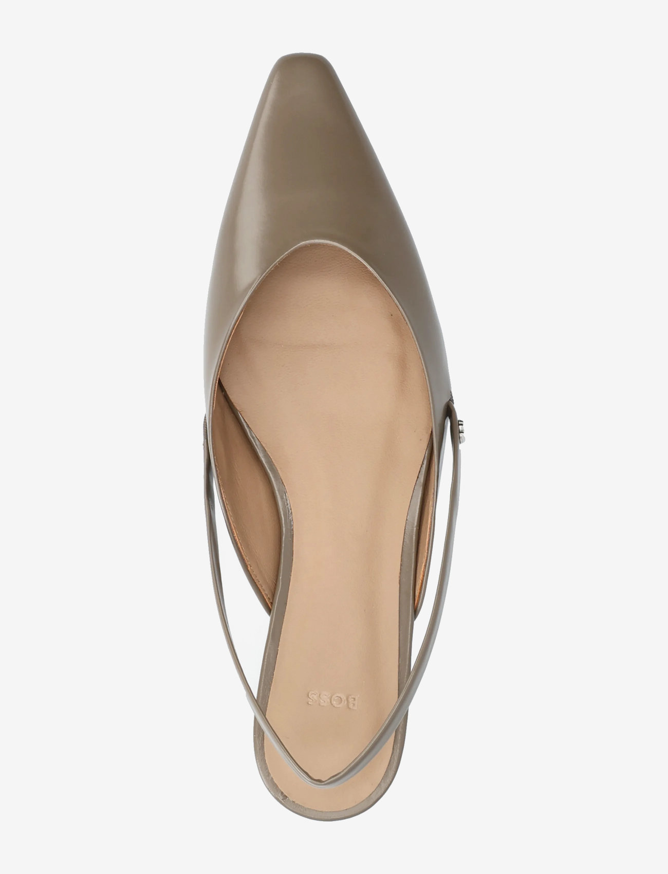 BOSS - Charlize_SLB10_AB - flade slingbacks - open brown - 3