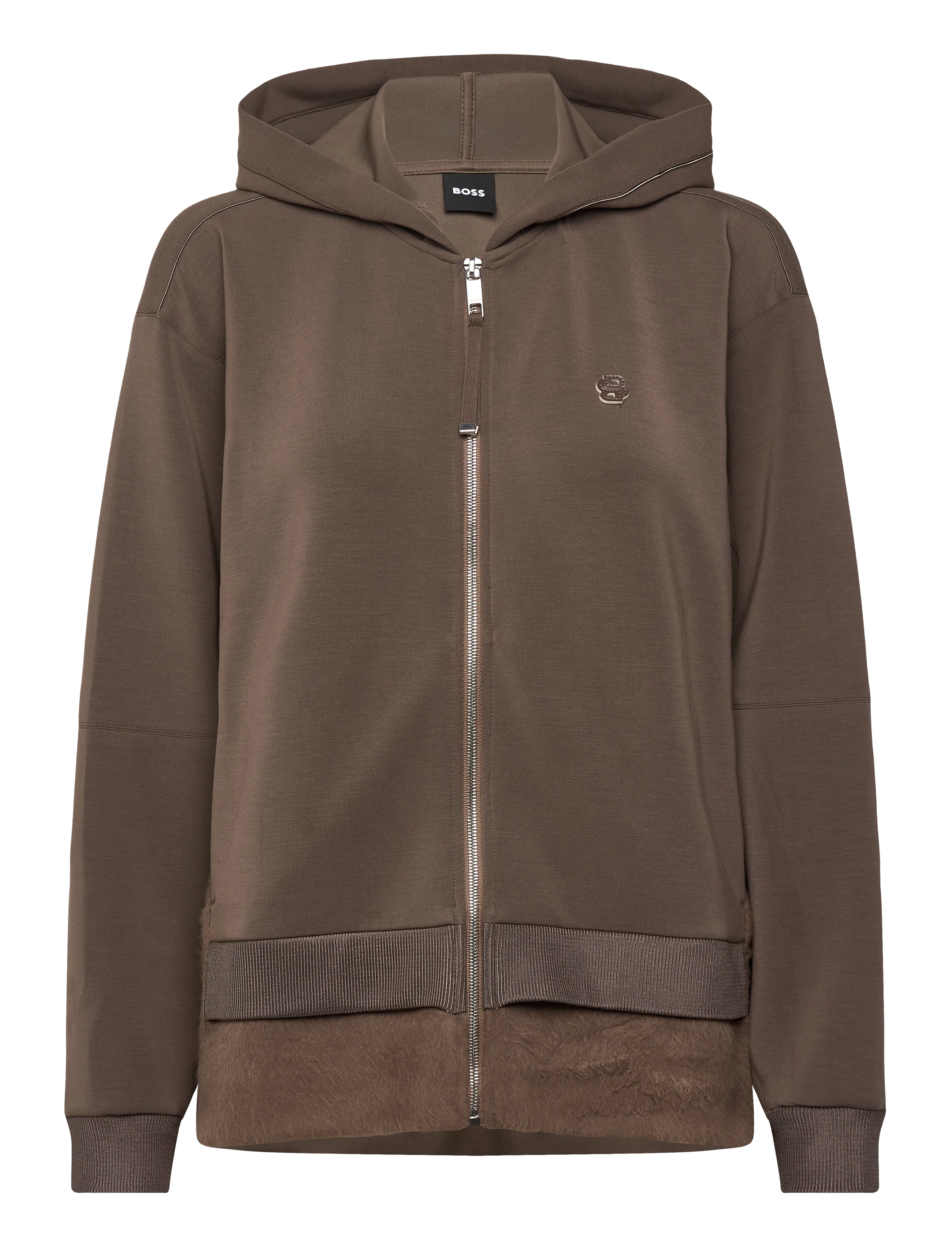 BOSS Edaree - Overshirts - CHARCOAL / brown