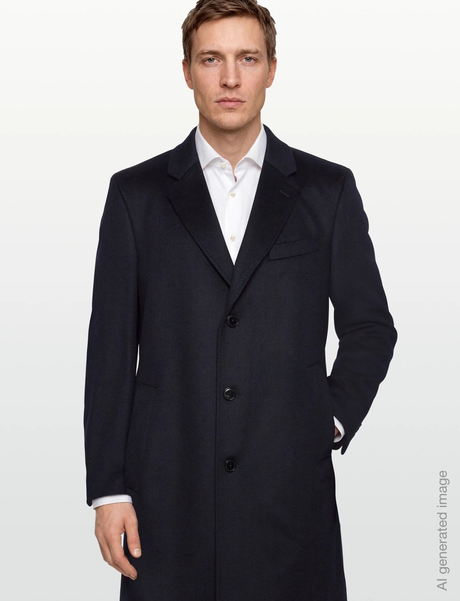 BOSS - H-Hyde-254 - wool coats - dark blue - 3
