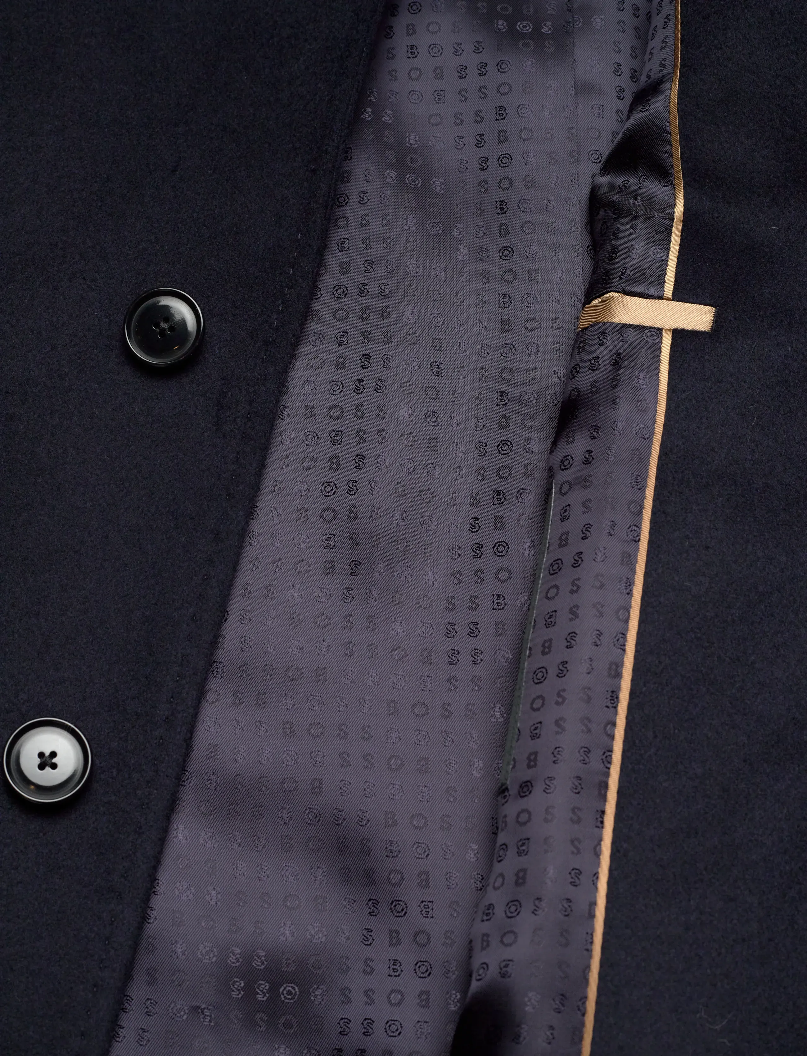 BOSS - H-Hyde-254 - wollmäntel - dark blue - 4
