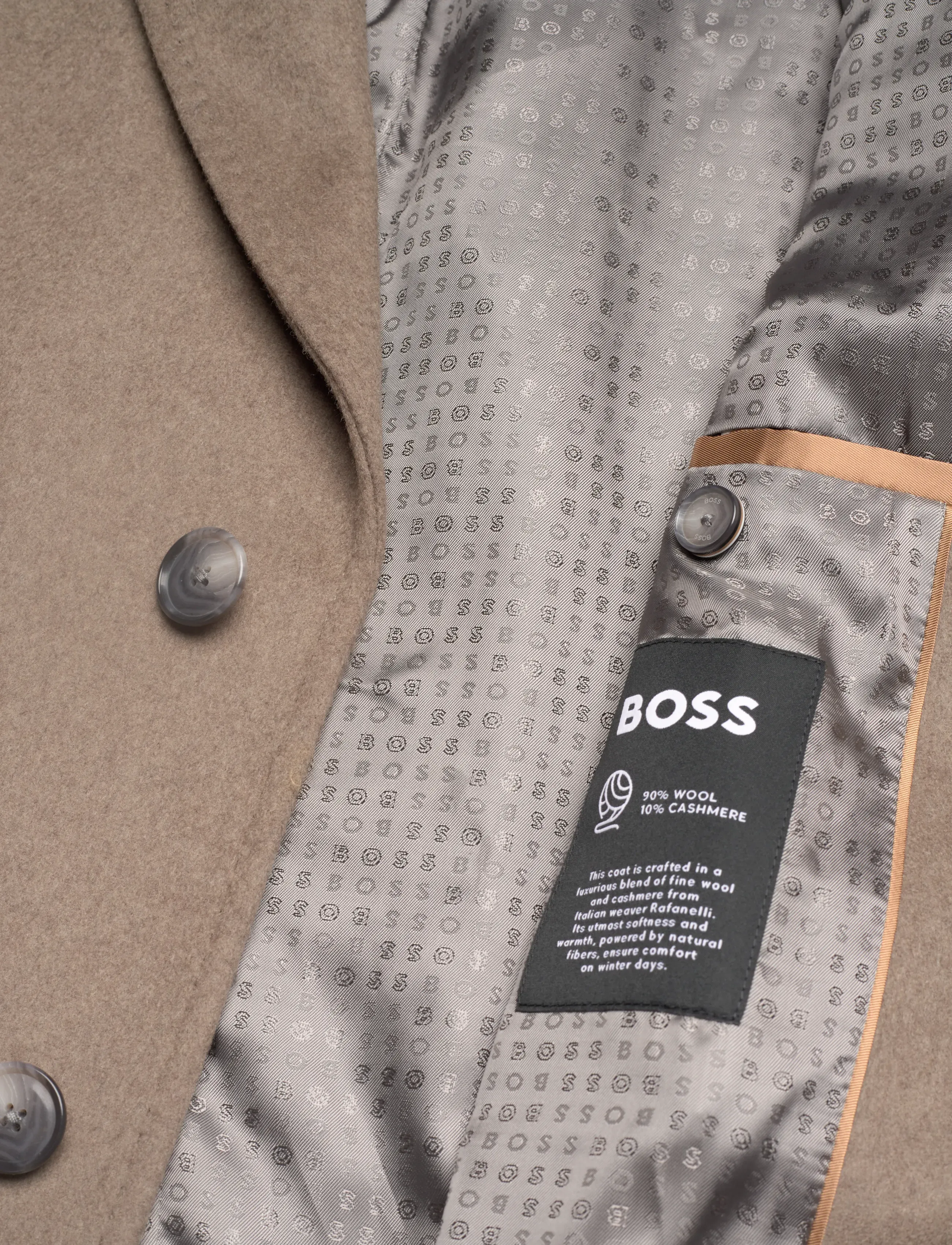 BOSS - H-Hyde-254 - wool coats - open brown - 4