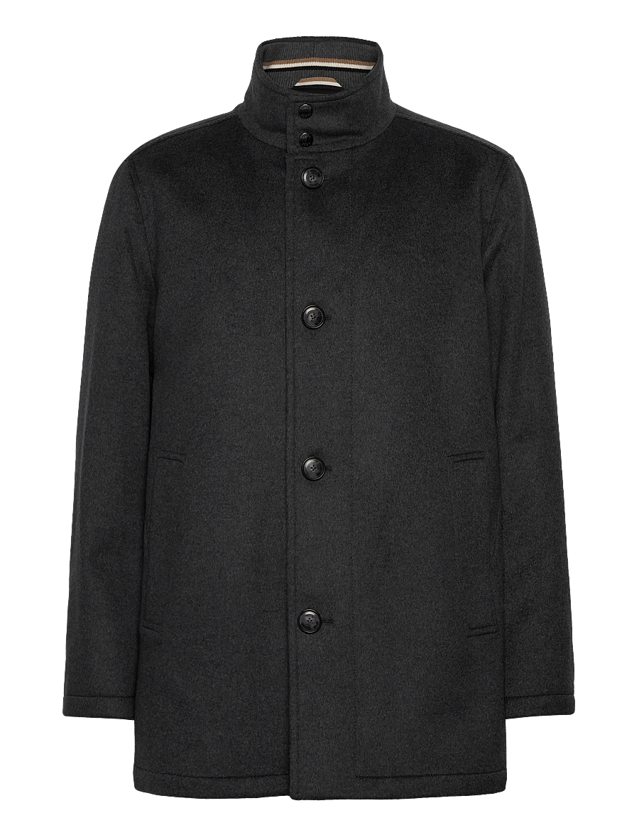 BOSS - H-Coxtan-234 - wełniane kurtki - medium grey - 0
