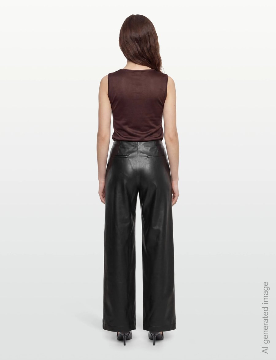 BOSS - Timiras - odinės kelnės - black - 4