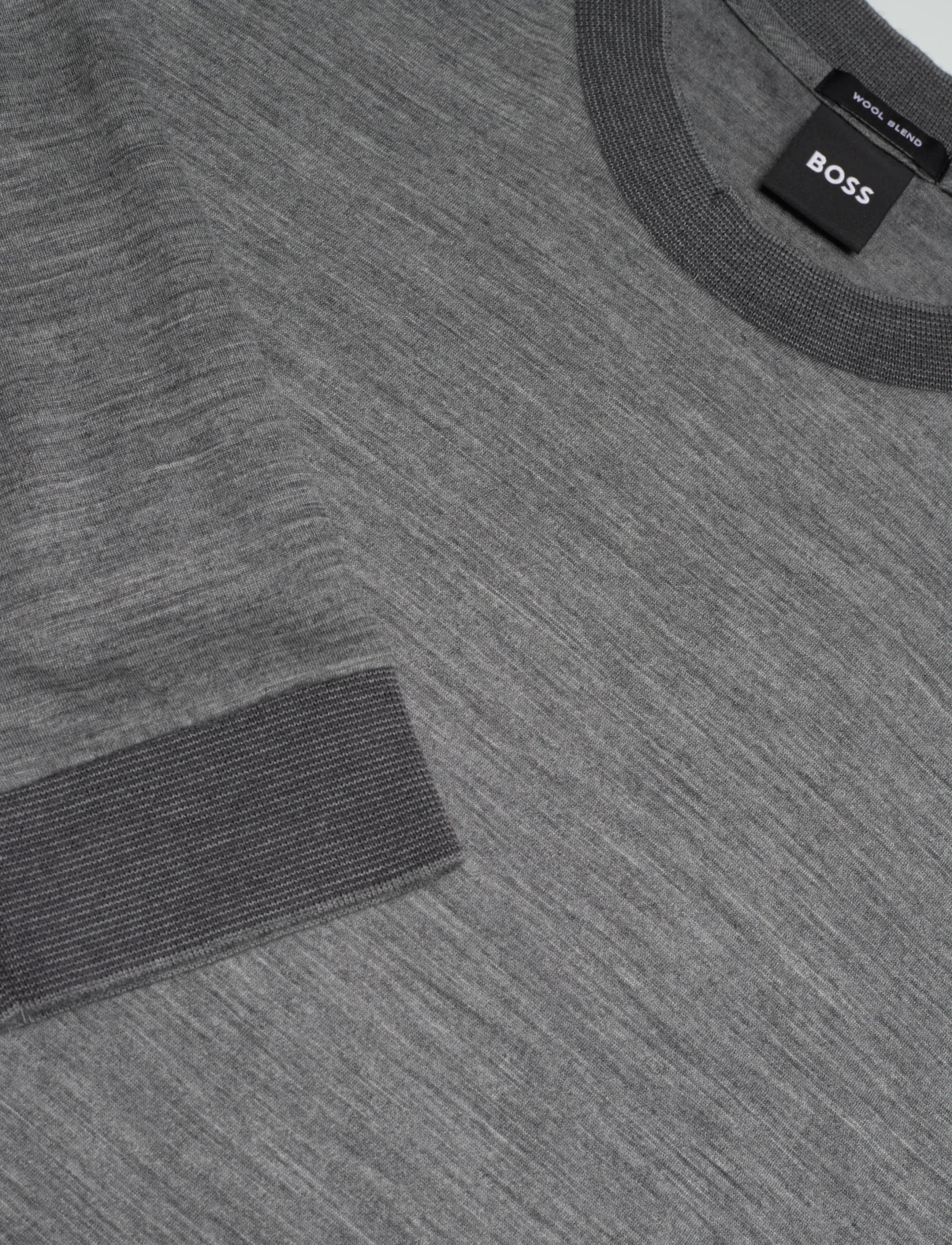 BOSS - H-Talley 110 - long-sleeved t-shirts - medium grey - 5