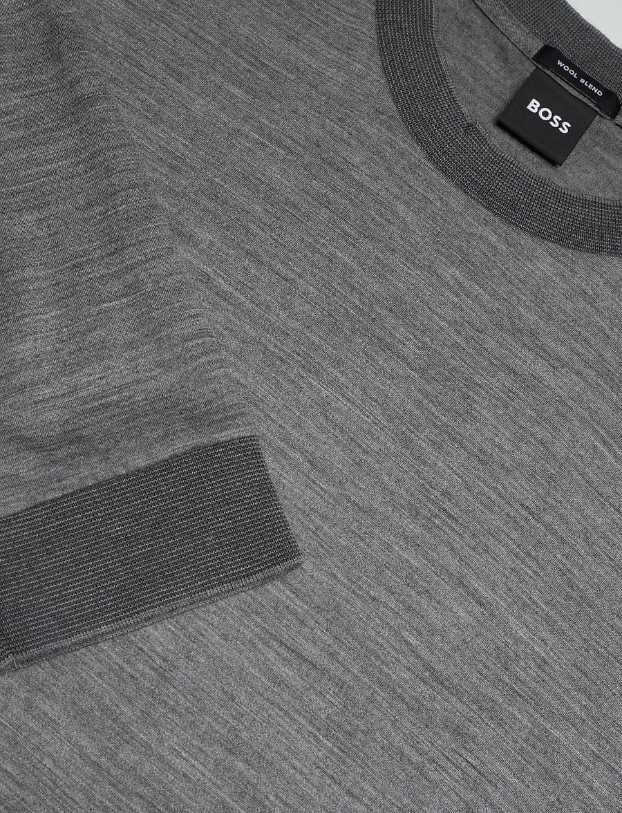 BOSS - H-Talley 110 - langärmelige t-shirts - medium grey - 5