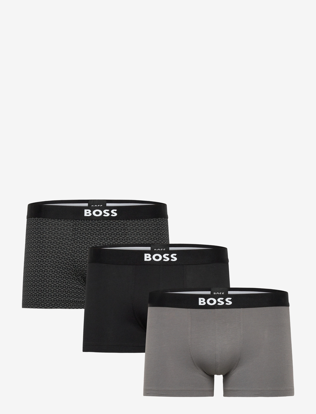 BOSS - Trunk 3P BOSS ONE D - unterhosen im multipack - open grey - 0