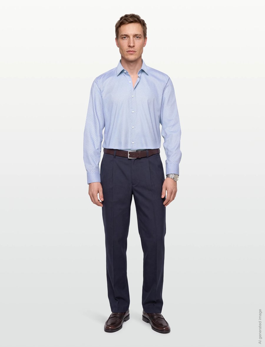 BOSS - H-JOE-kent-C1-214 - gemusterte hemden - light/pastel blue - 0