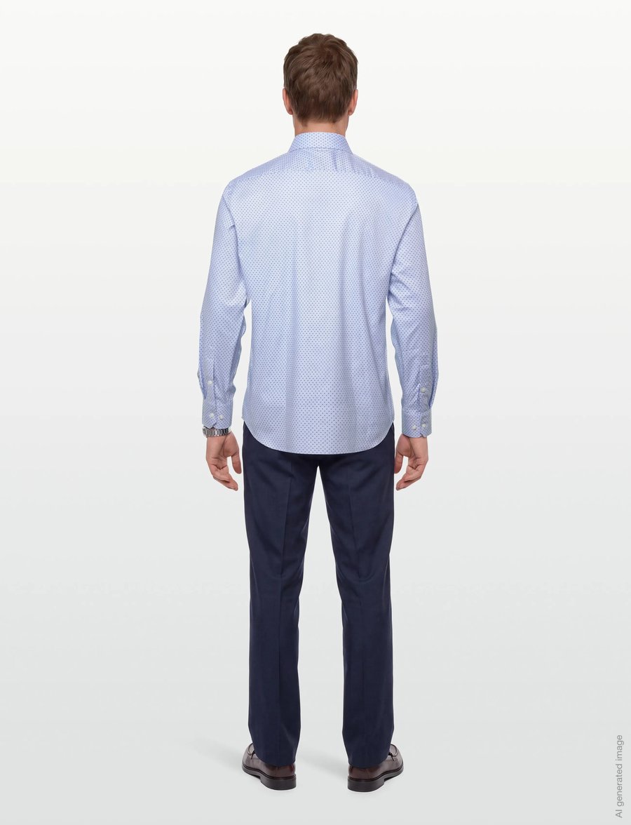 BOSS - H-JOE-kent-C1-214 - gemusterte hemden - light/pastel blue - 4