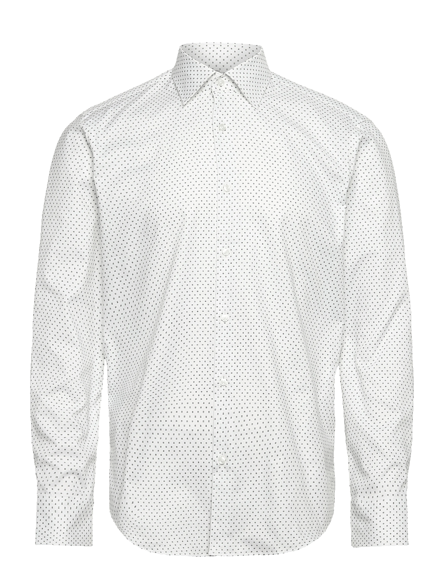 BOSS - H-JOE-kent-C1-214 - hemden mit muster - white - 0