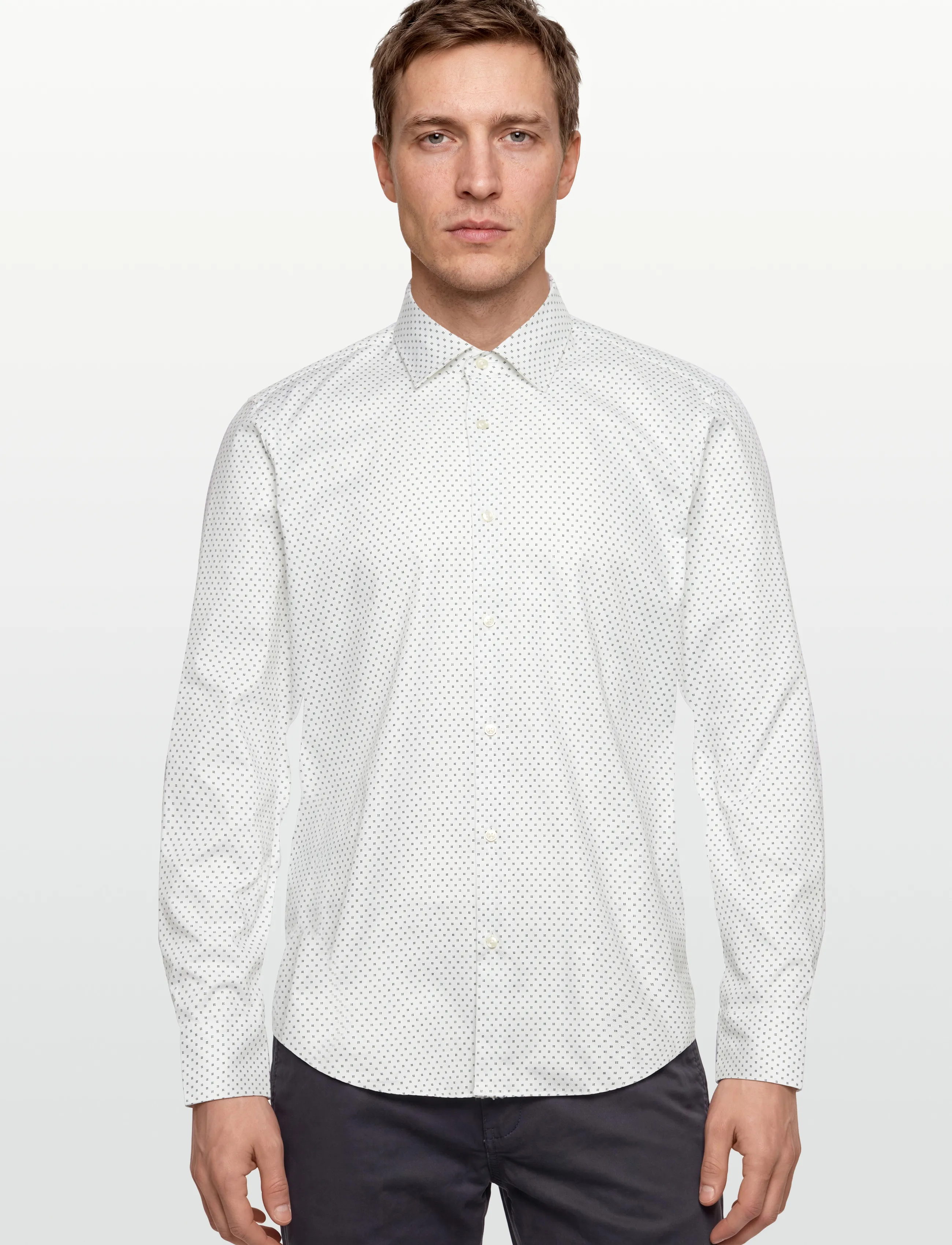 BOSS - H-JOE-kent-C1-214 - business skjorter - white - 3