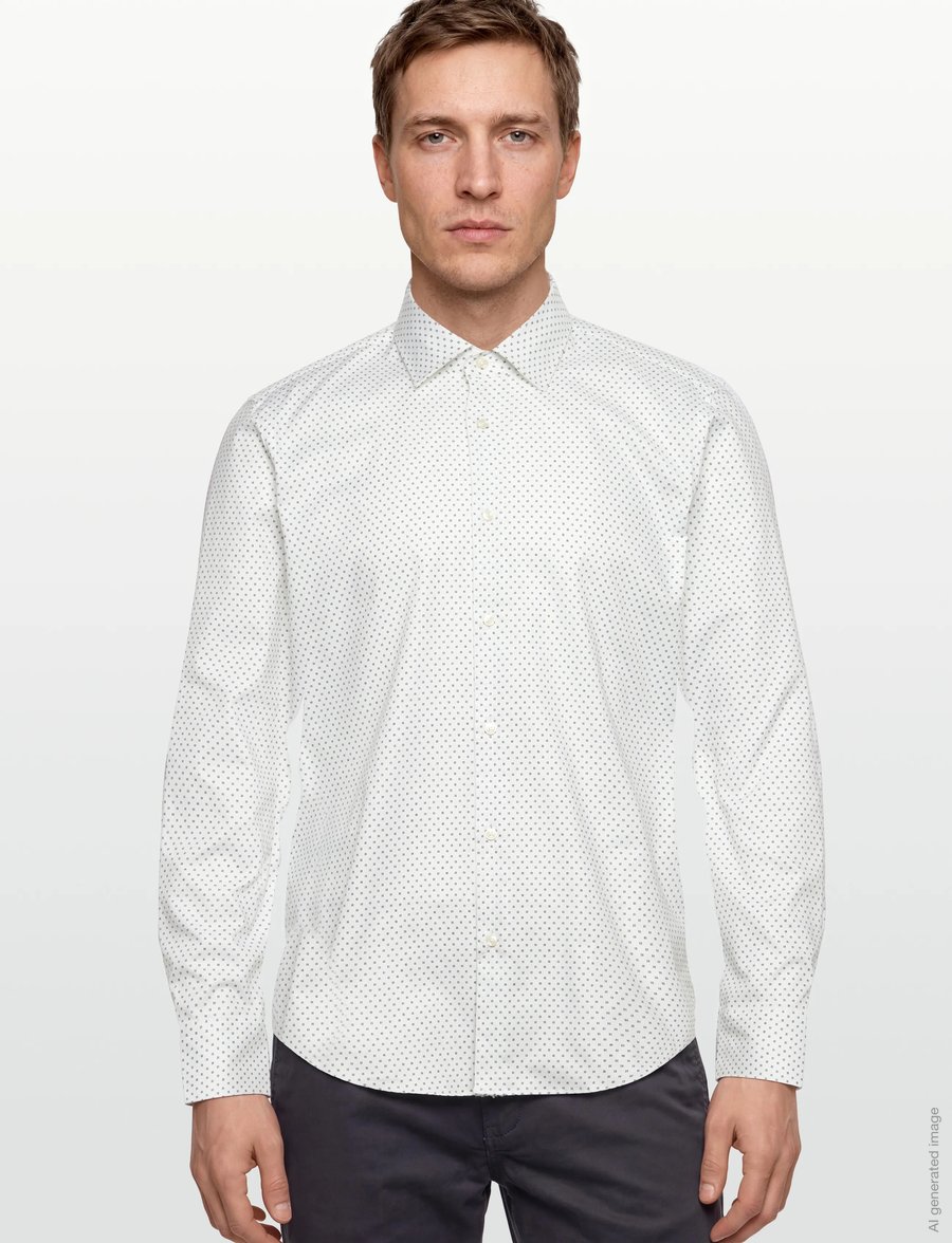BOSS - H-JOE-kent-C1-214 - mönstrade skjortor - white - 3