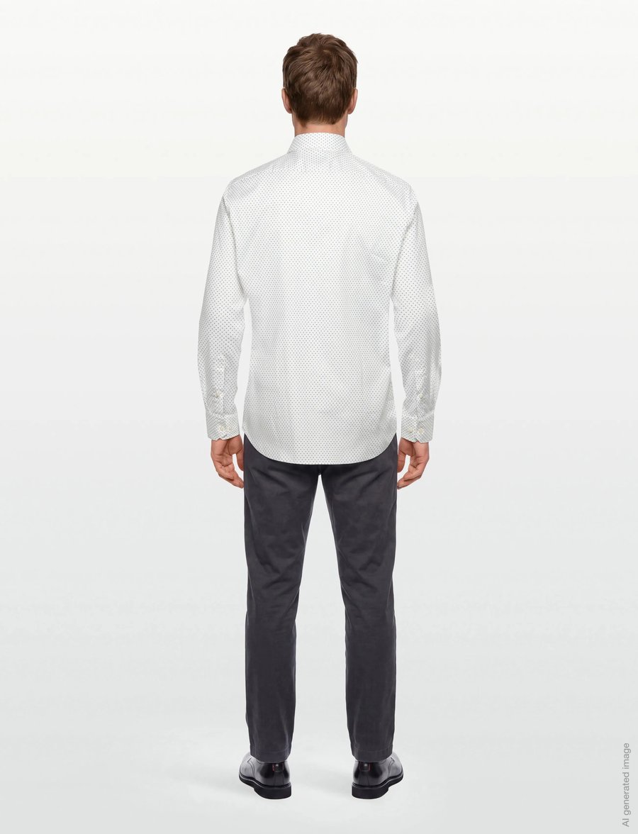 BOSS - H-JOE-kent-C1-214 - mönstrade skjortor - white - 4