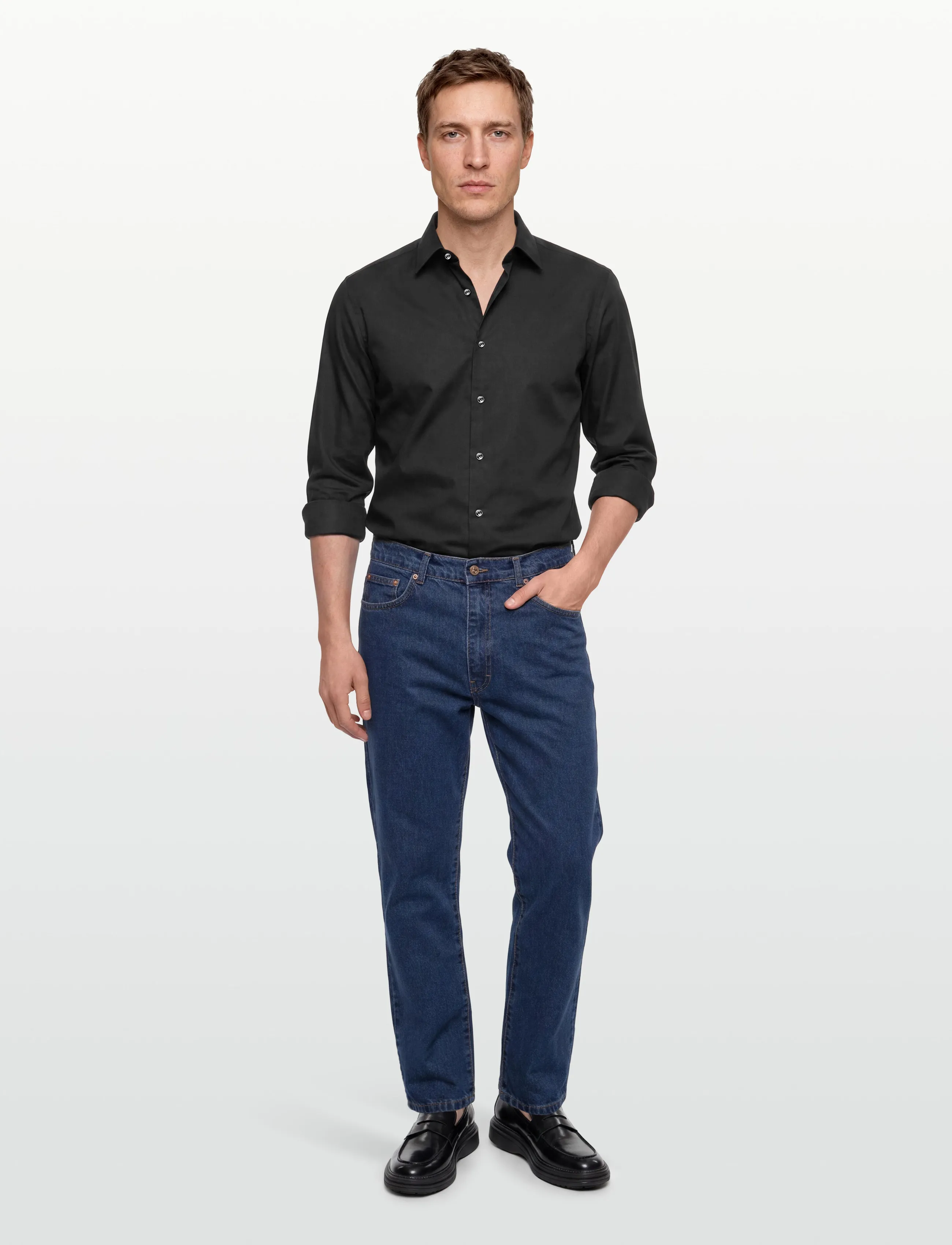 BOSS - H-JOE-kent-C1-214 - kontorisärgid - black - 0