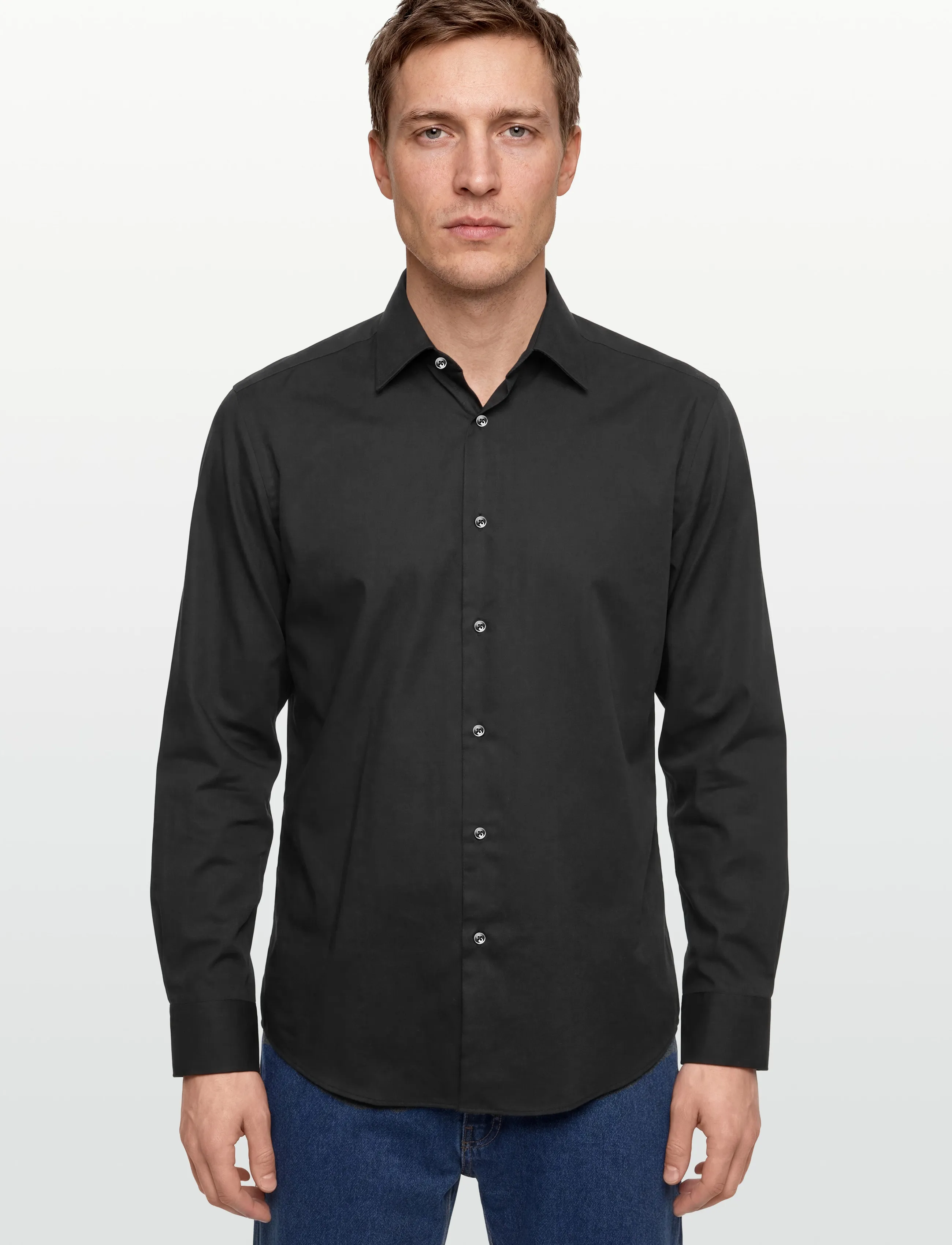 BOSS - H-JOE-kent-C1-214 - kontorisärgid - black - 3