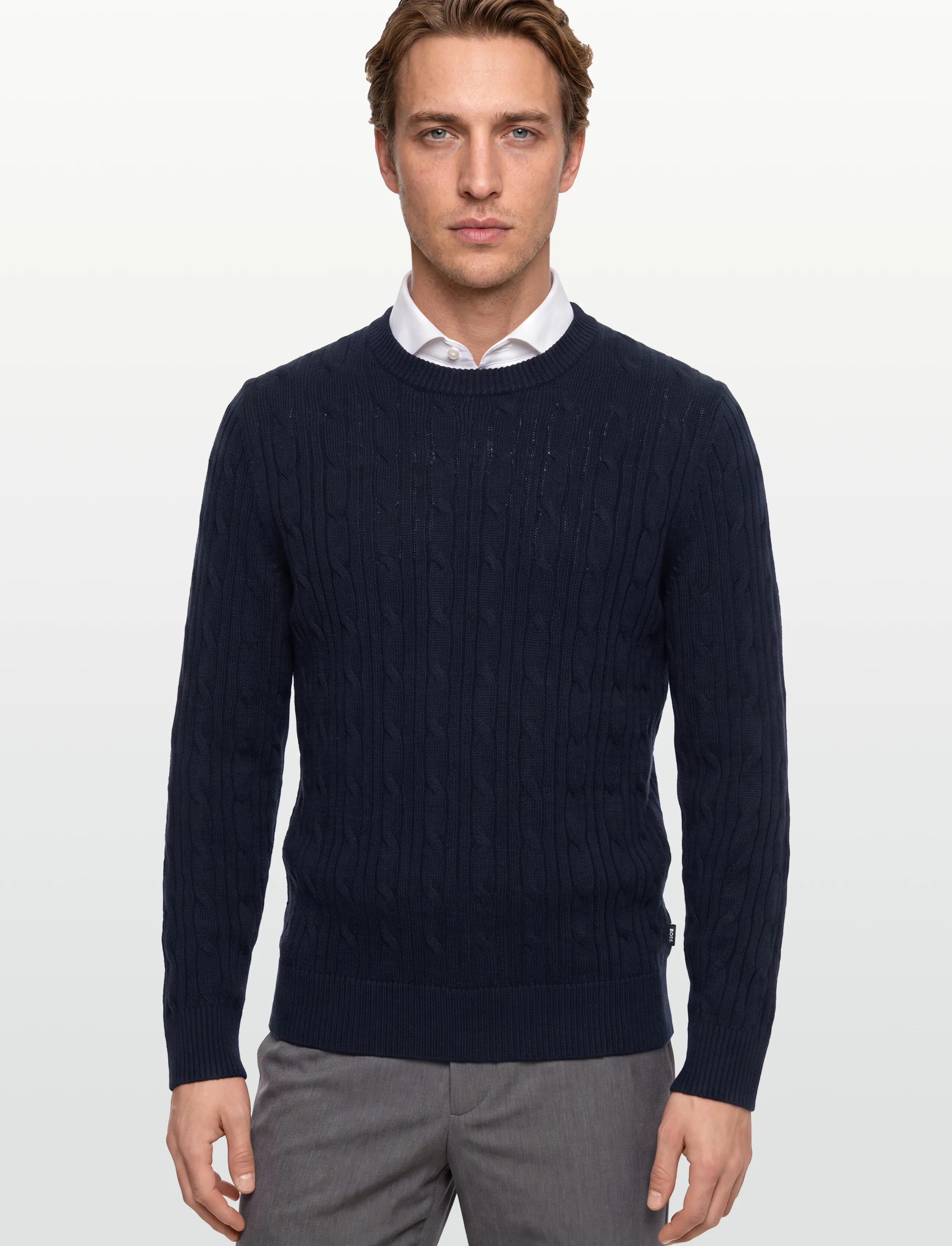 BOSS - H-Hetico - basic-strickmode - dark blue - 3