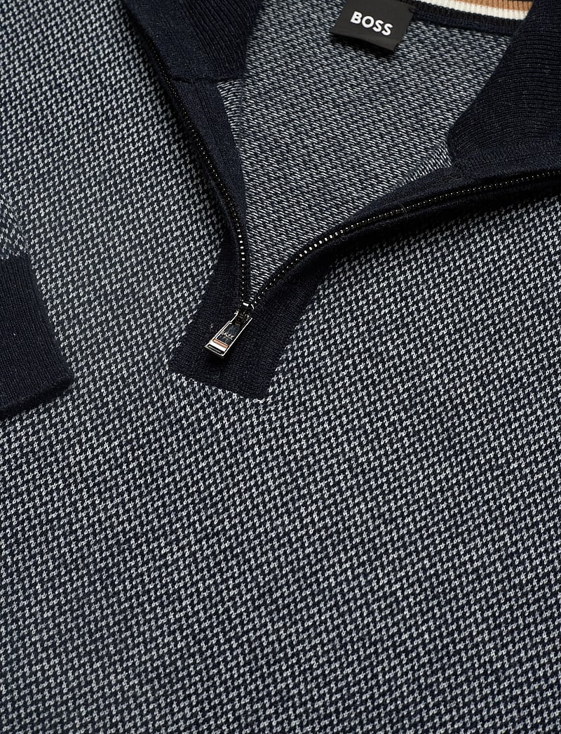 BOSS - H-Hettore - tõmblukk-kaelusega dressipluusid - dark blue - 2