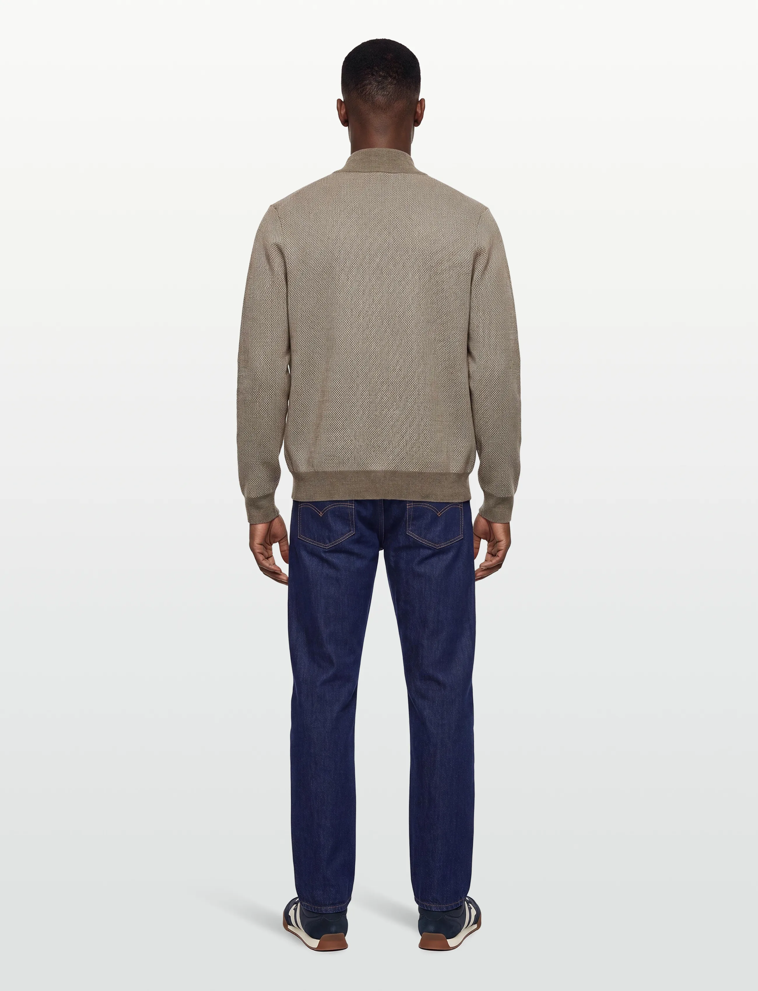 BOSS - H-Hettore - half zip-tröjor - open brown - 4