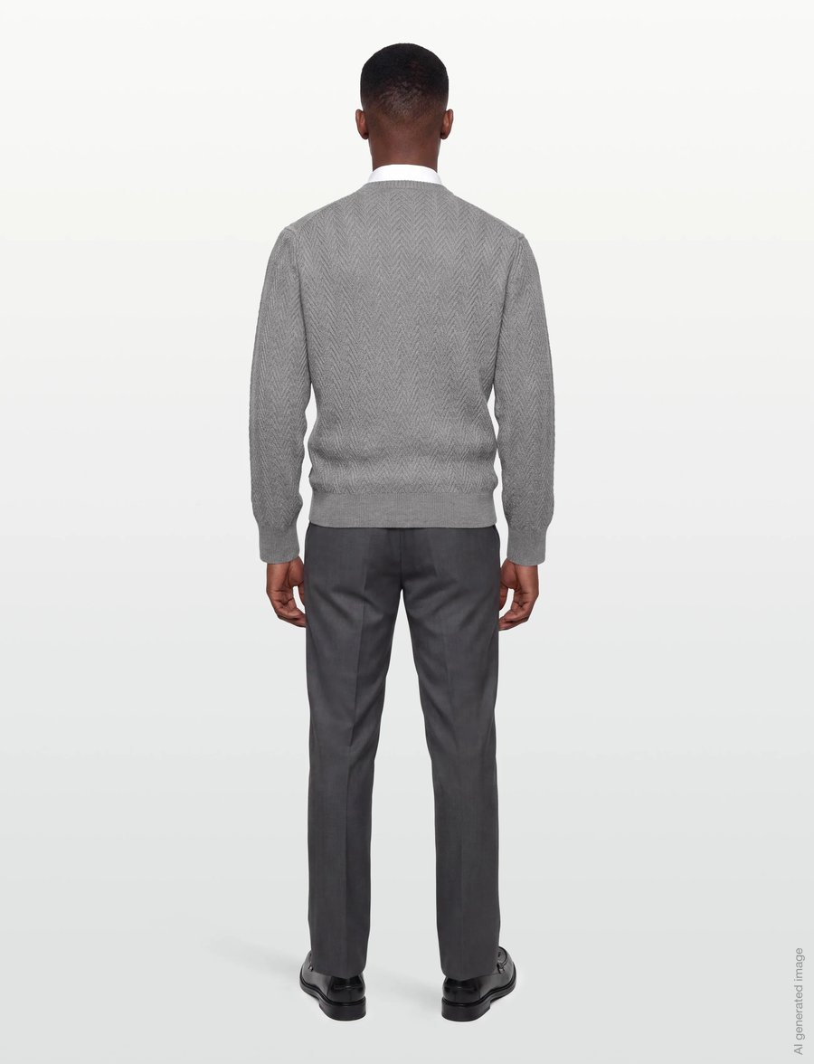 BOSS - H-Hitalo - rundhals - silver - 4