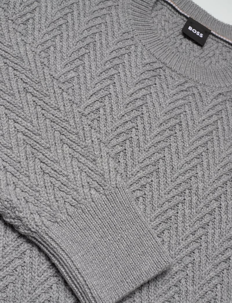 BOSS - H-Hitalo - Ümmarguse kaelusega kudumid - silver - 2