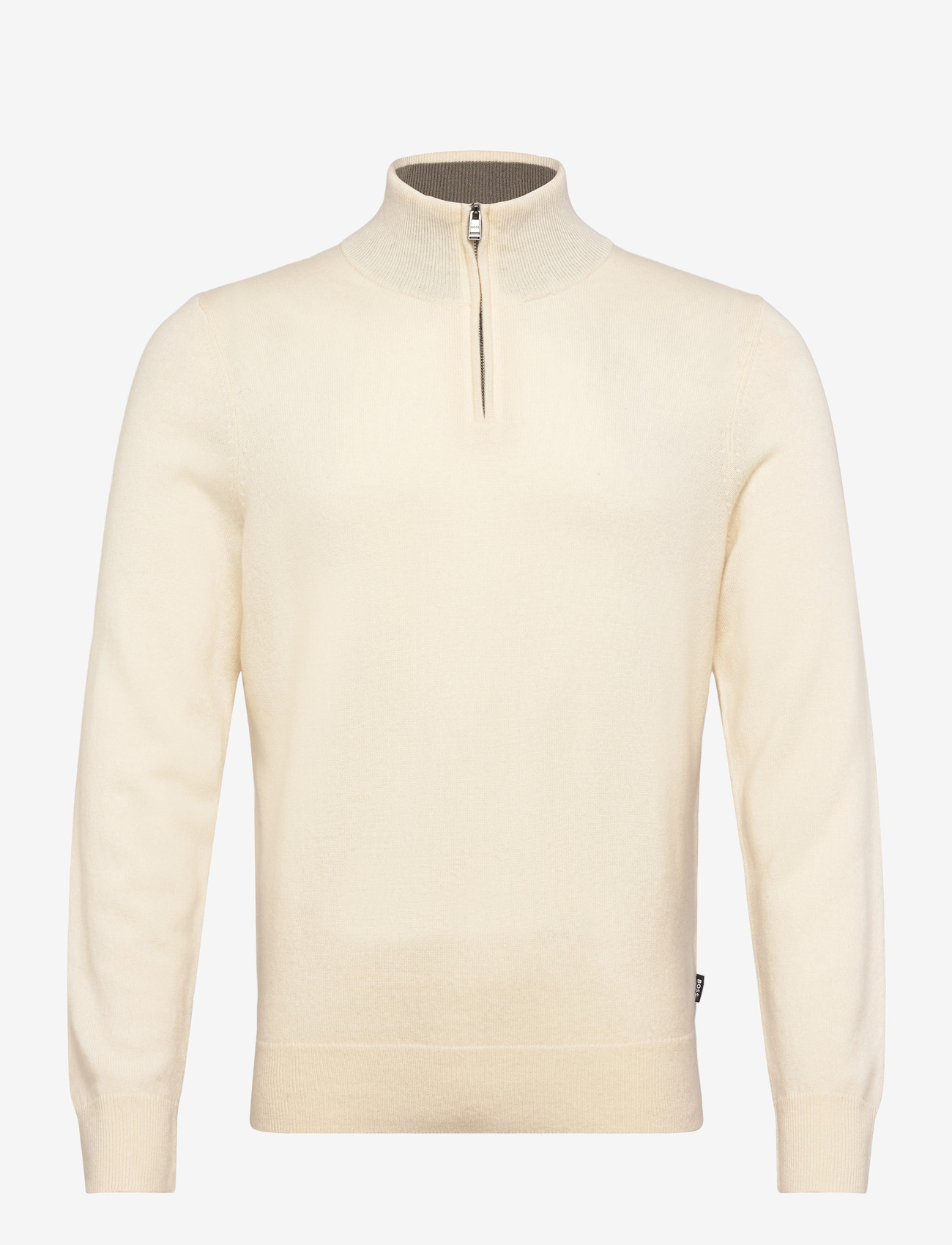 BOSS - H-Hemarlo - halfzip strik - open white - 0