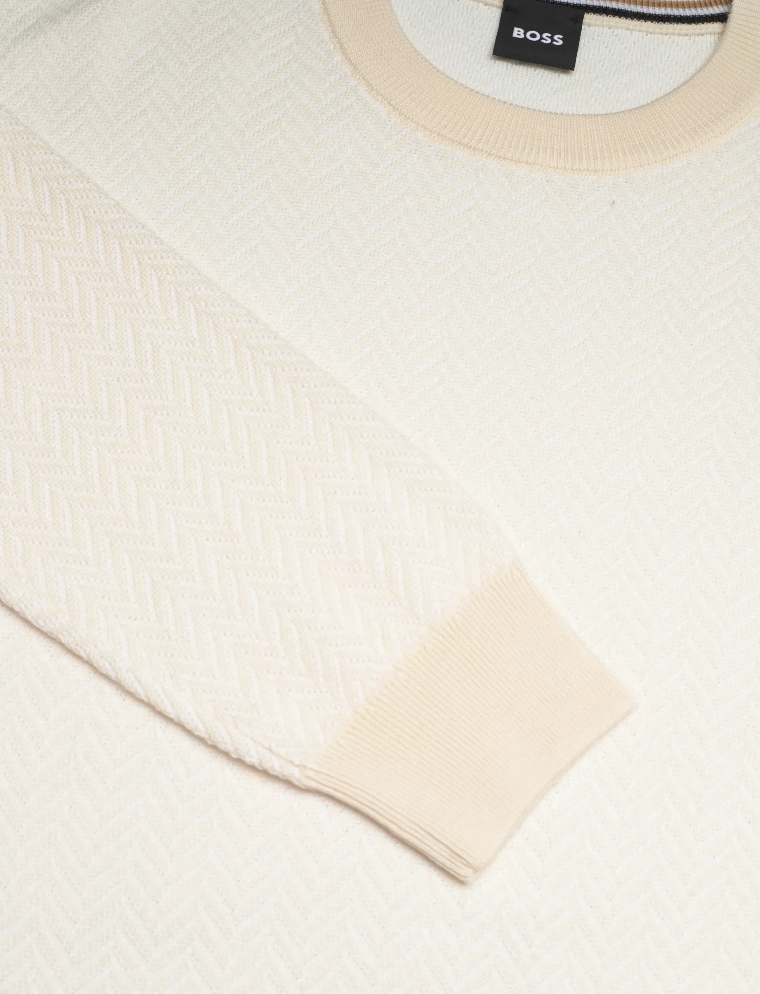 BOSS - H-Habito - rund hals - open white - 2