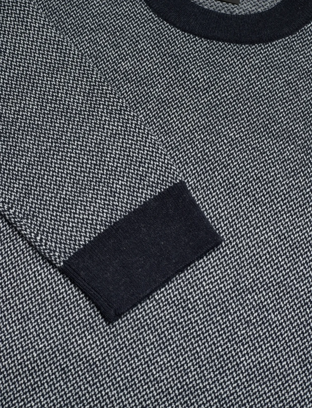 BOSS - H-Hestro - knitted round necks - dark blue - 2