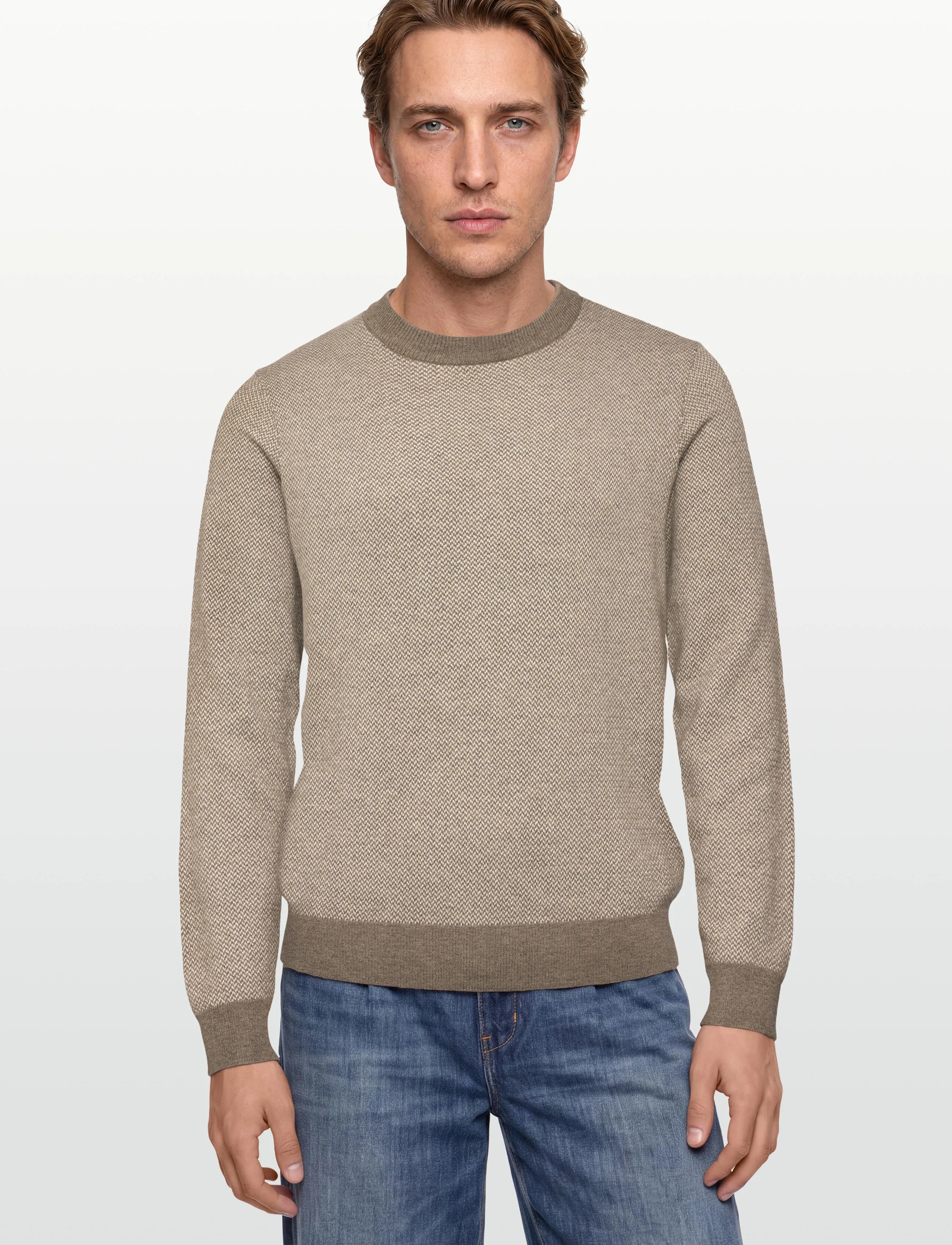 BOSS - H-Hestro - rundhals - open brown - 3