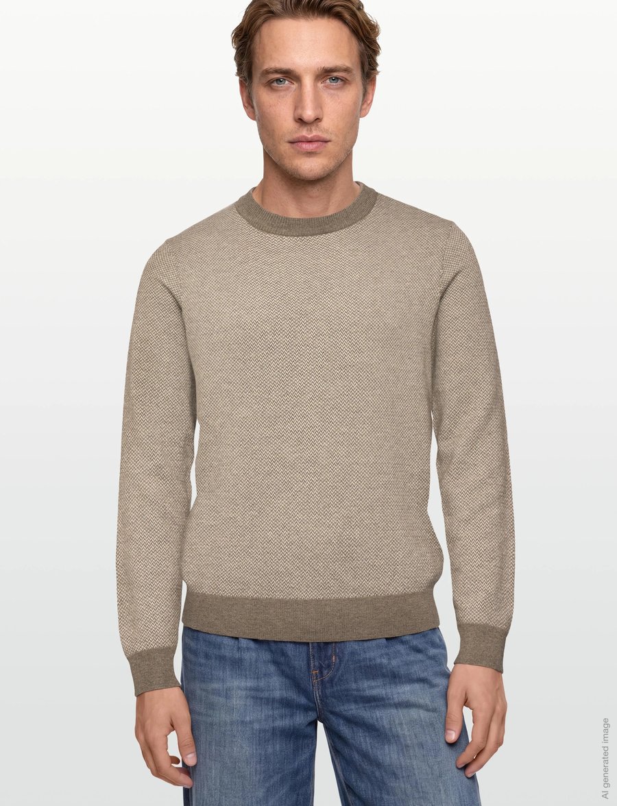 BOSS - H-Hestro - rundhals - open brown - 3