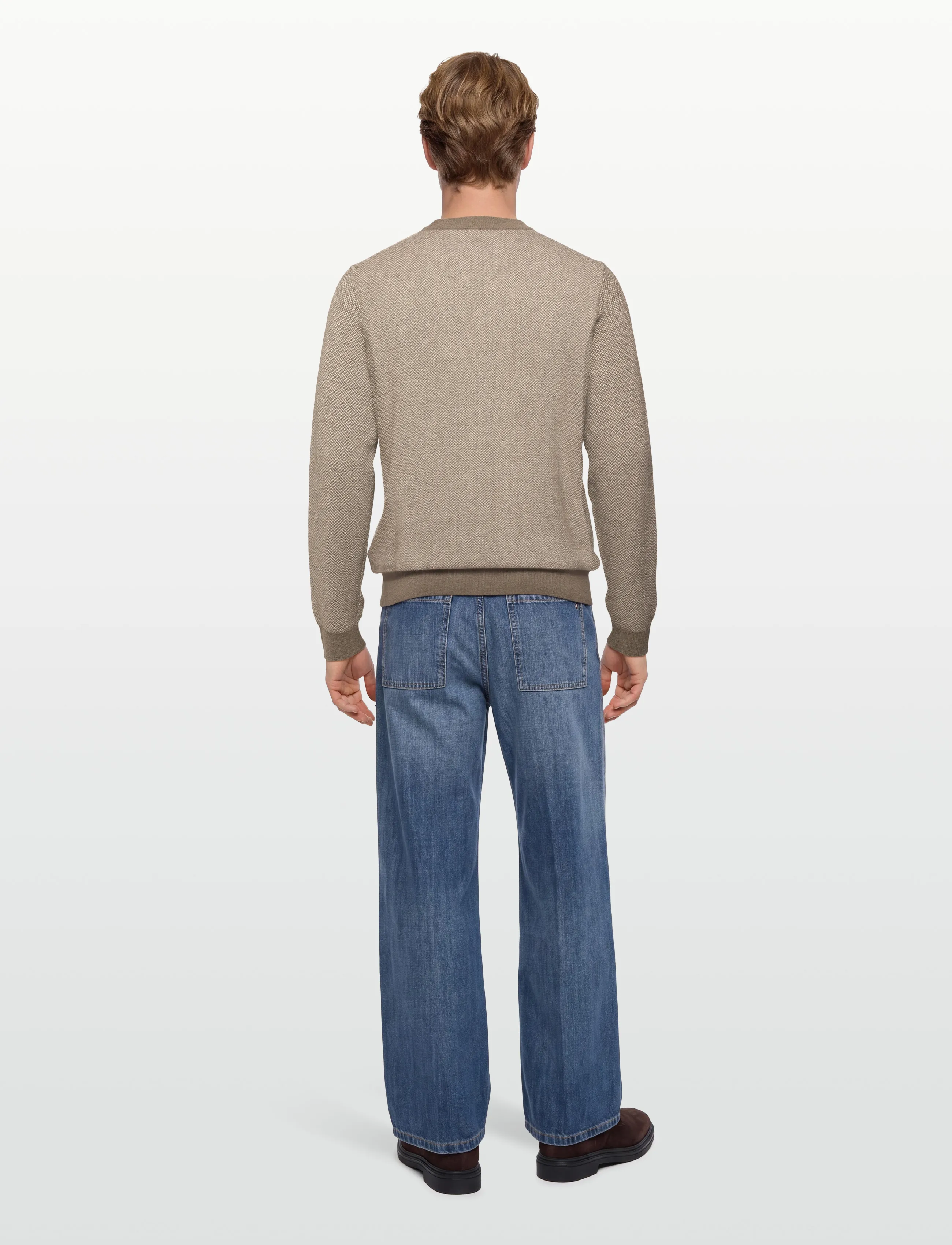 BOSS - H-Hestro - rundhals - open brown - 4