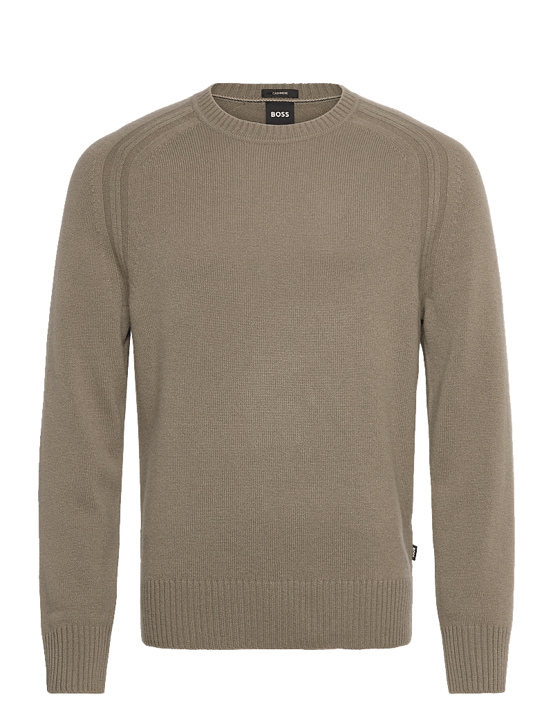 BOSS - H-Halvo - truien met ronde hals - open brown - 0