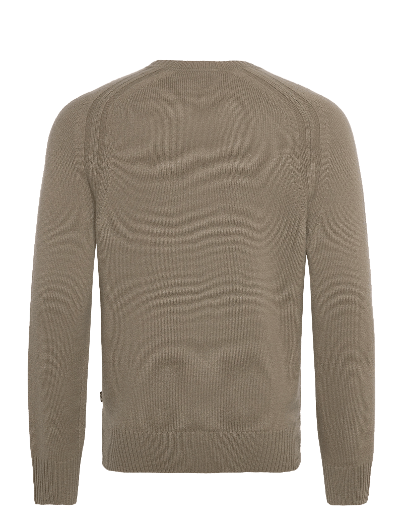 BOSS - H-Halvo - truien met ronde hals - open brown - 1