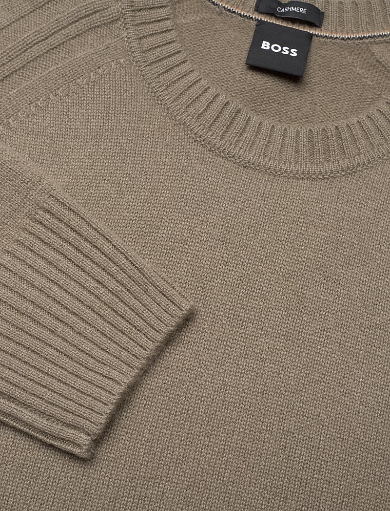 BOSS - H-Halvo - truien met ronde hals - open brown - 2