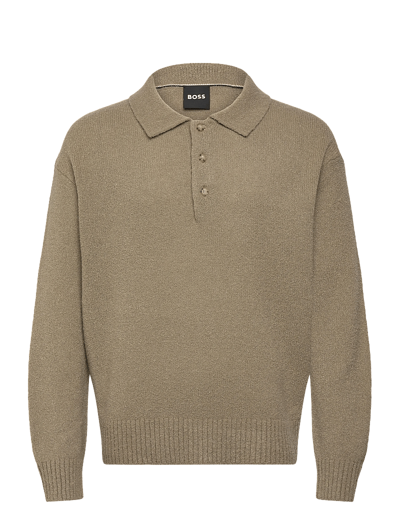 BOSS - C-Hadone - stickade pikéer - open brown - 0