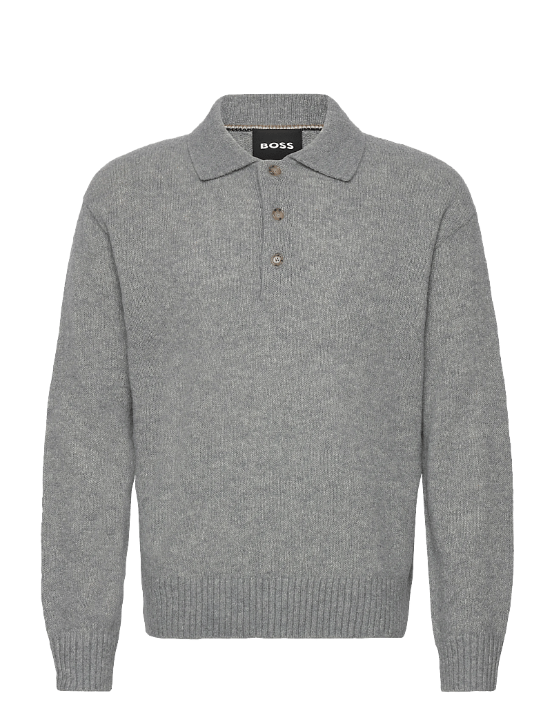 BOSS - C-Hadone - gestrickte polohemden - silver - 0