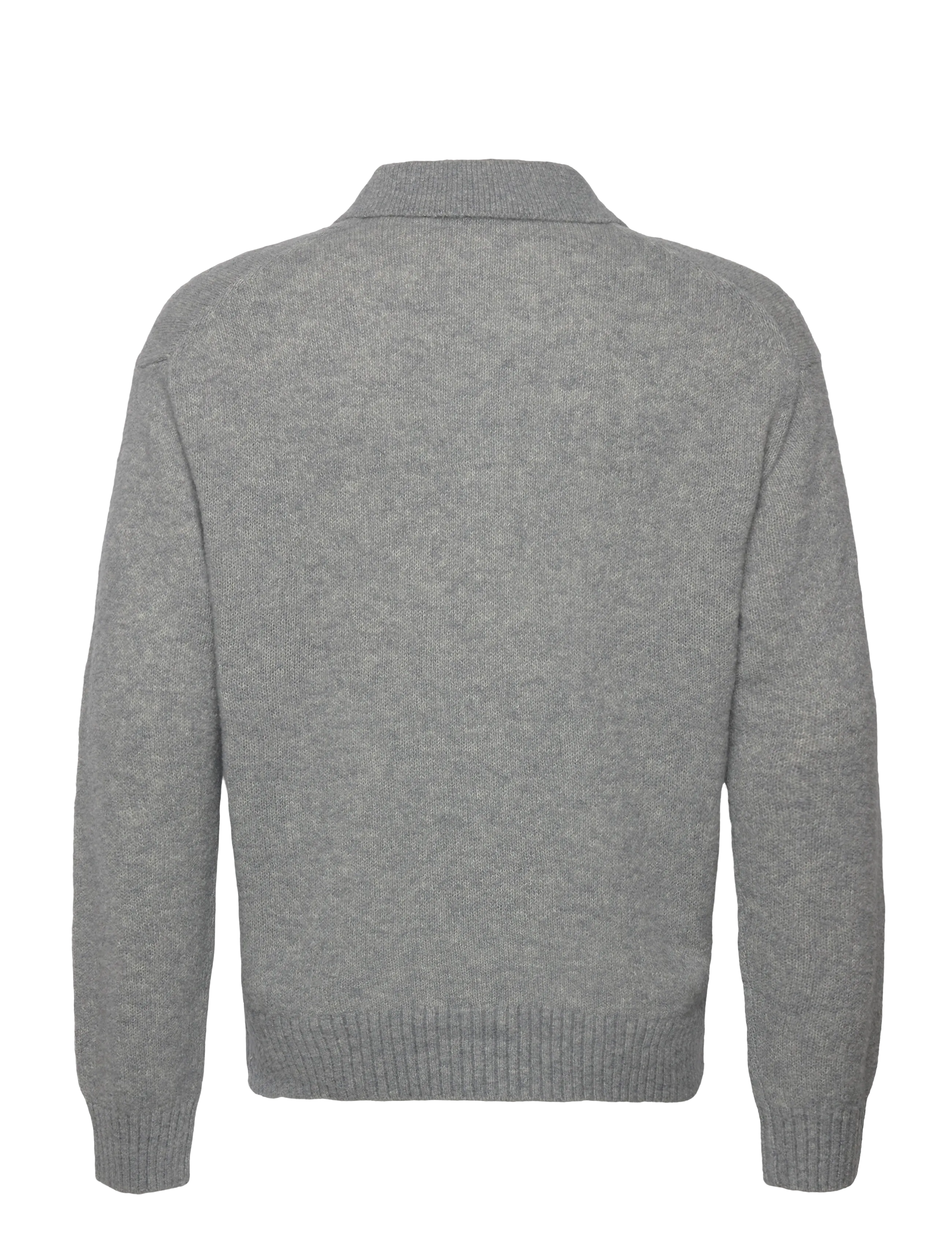 BOSS - C-Hadone - long-sleeved knitted polos - silver - 1