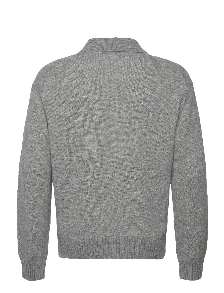 BOSS - C-Hadone - long-sleeved knitted polos - silver - 1