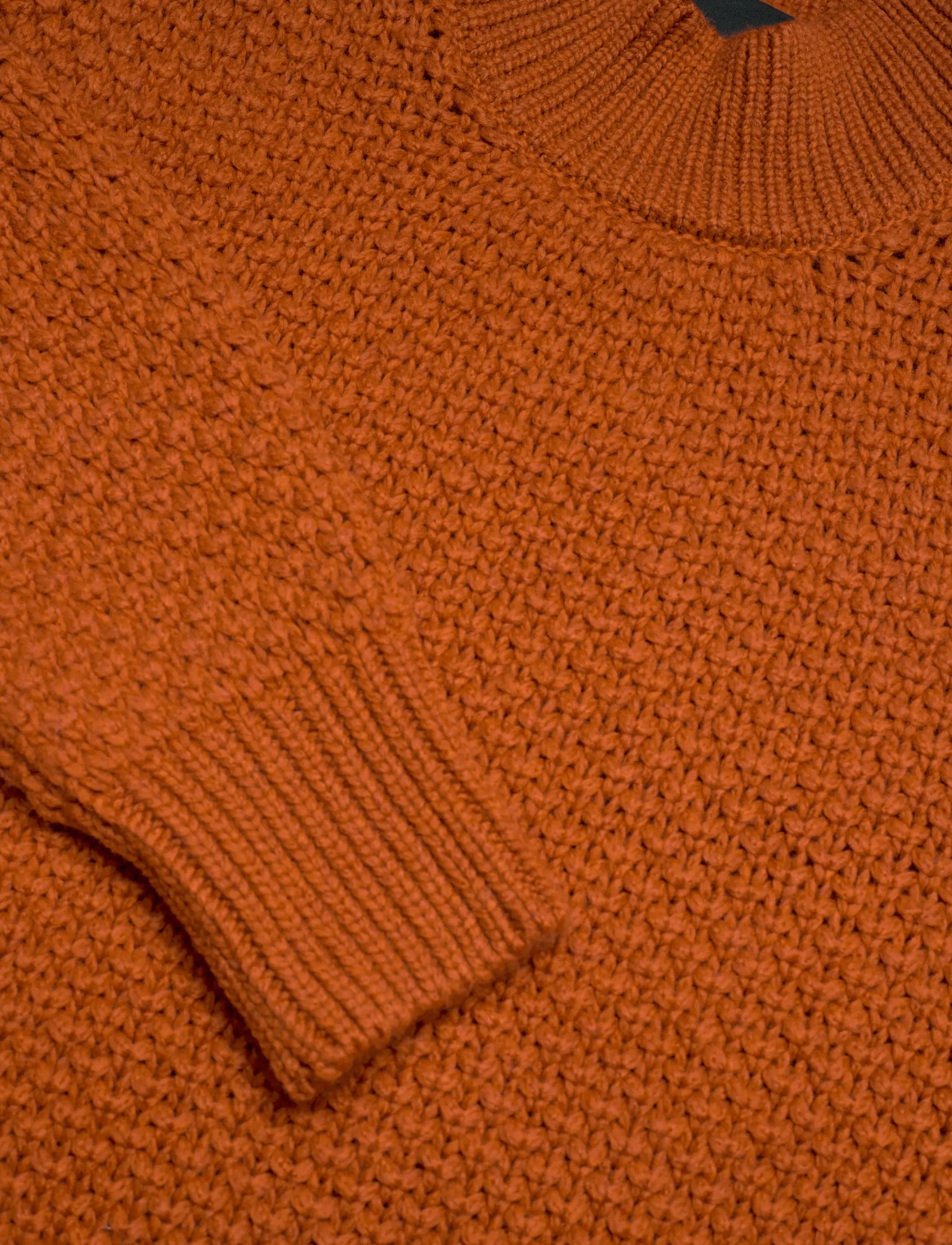 BOSS - C-Heletto - rúllukragar - dark orange - 2