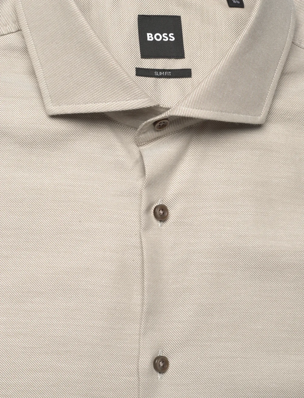 BOSS - H-HANK-spread-C1-222 - basic skjortor - open brown - 2