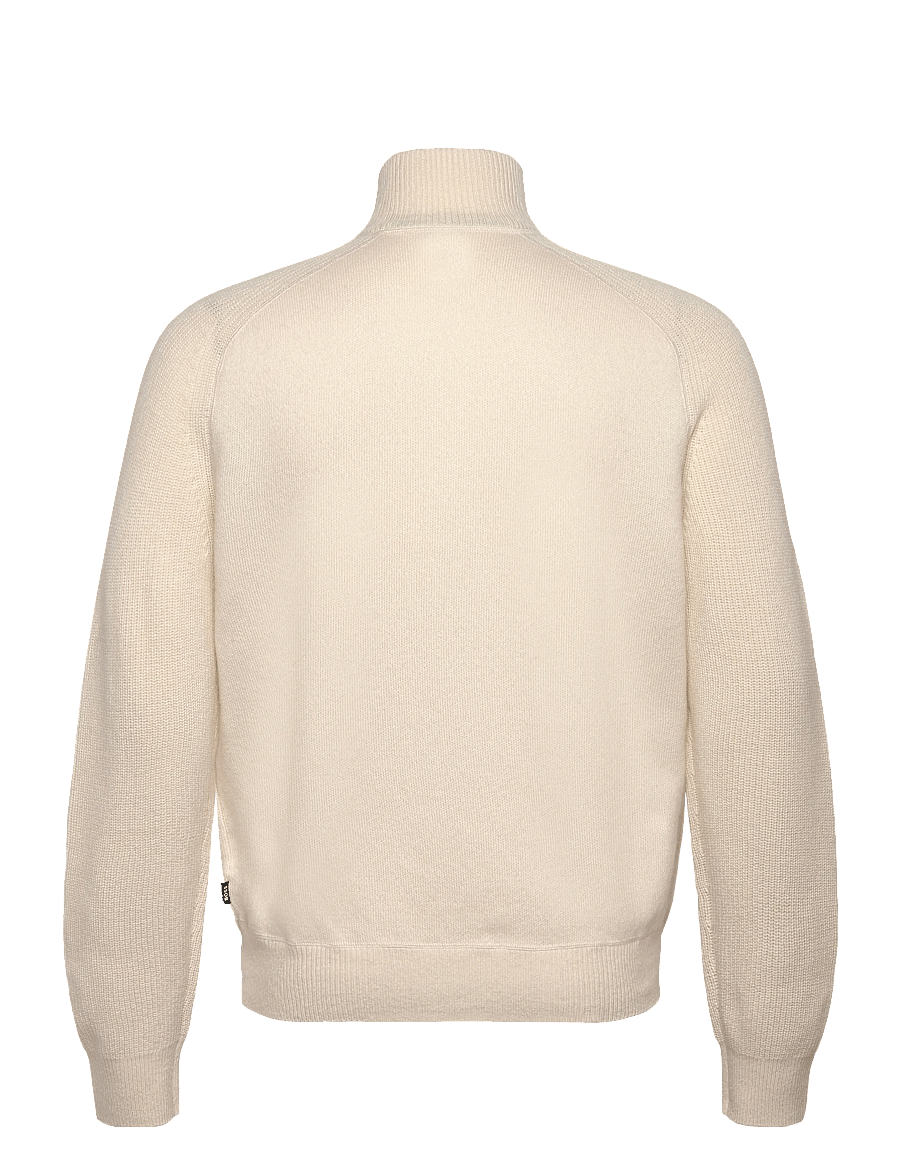 BOSS - H-Hibisco - fullzip strik - open white - 1