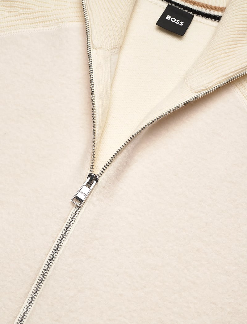 BOSS - H-Hibisco - full zip tröjor - open white - 2