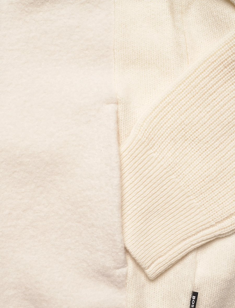 BOSS - H-Hibisco - fullzip strik - open white - 4