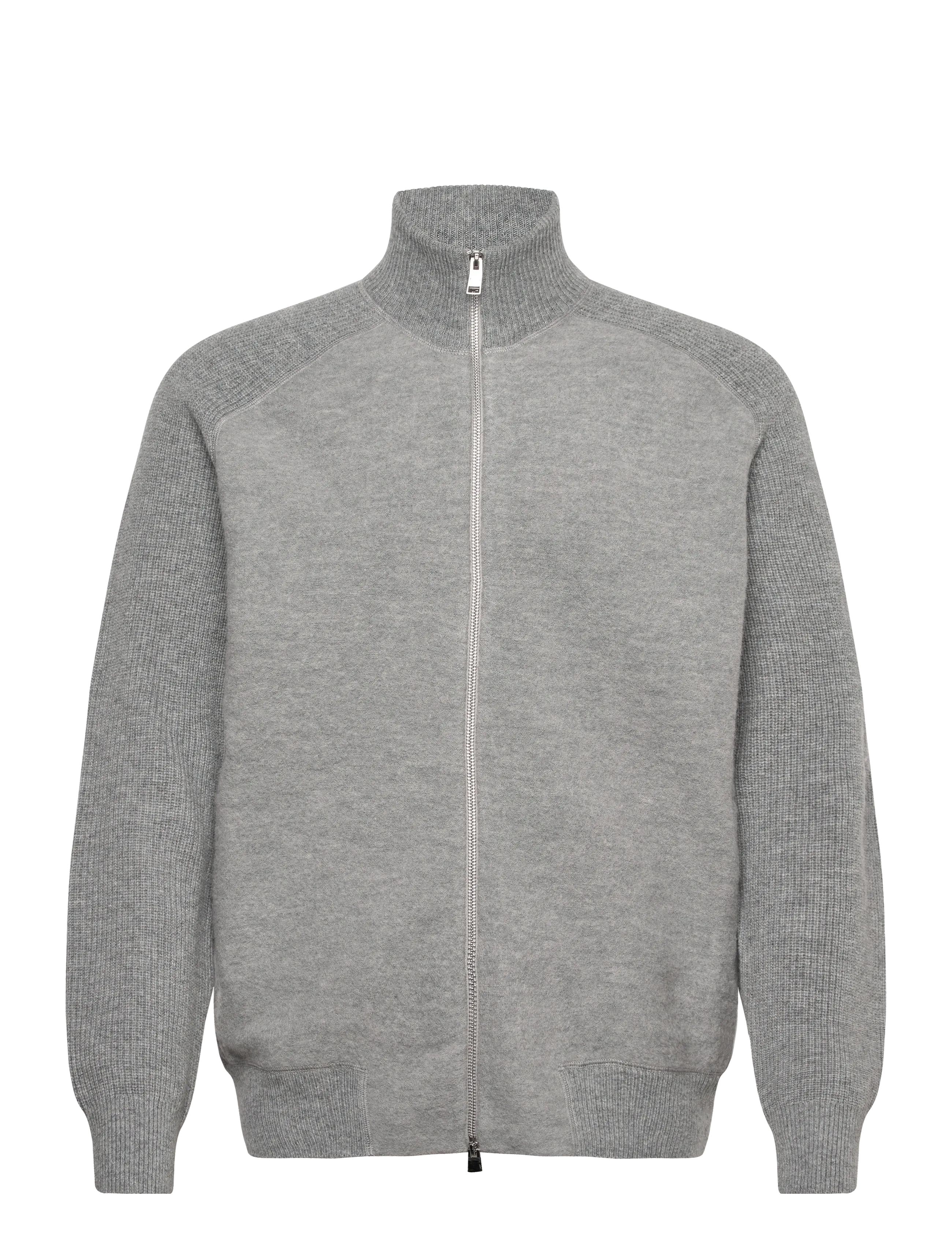 BOSS H-Hibisco - Pullover mit durchgehendem Reißverschluss - SILVER / grey