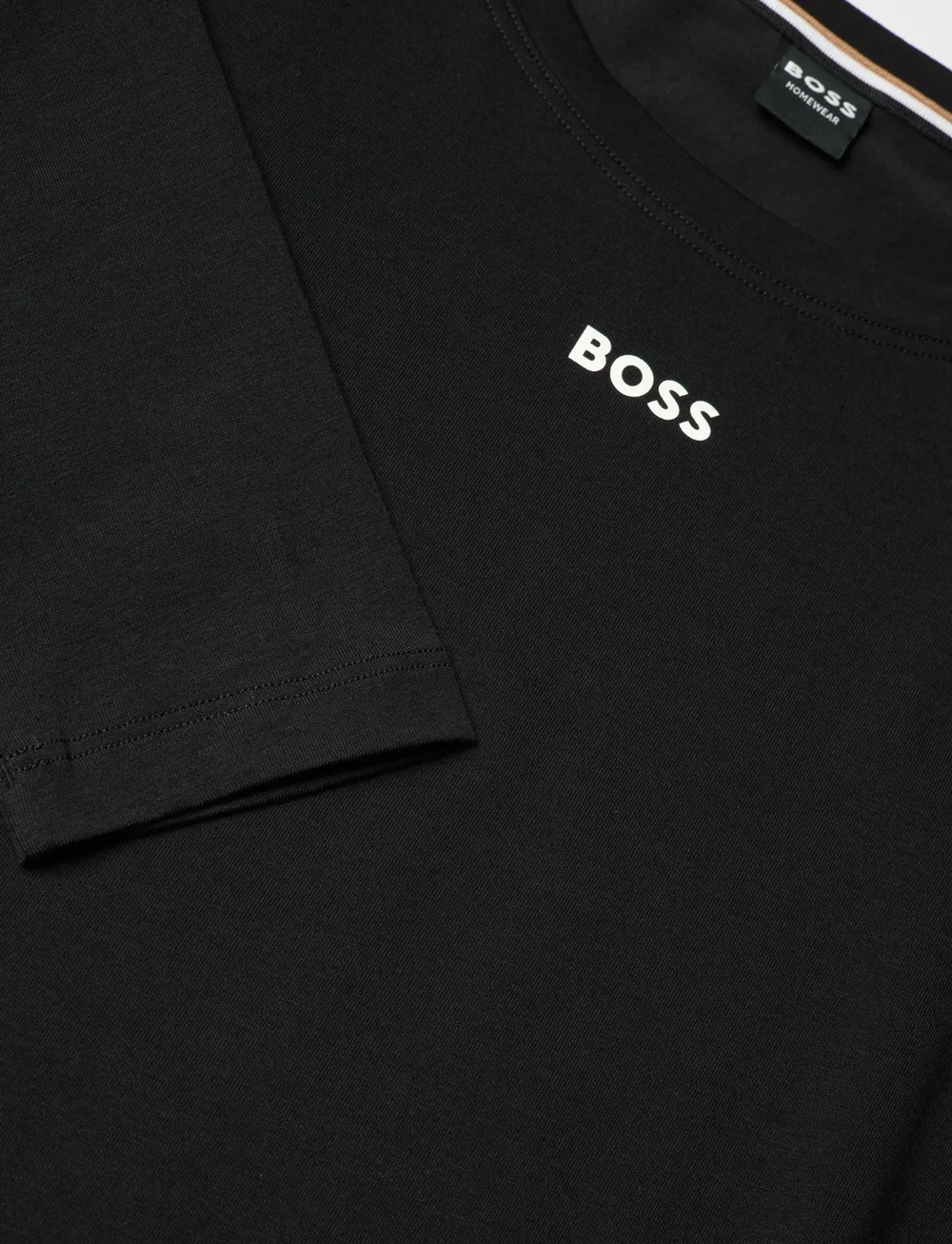 BOSS - CI_Sleepshirt - nattlinnen - black - 2