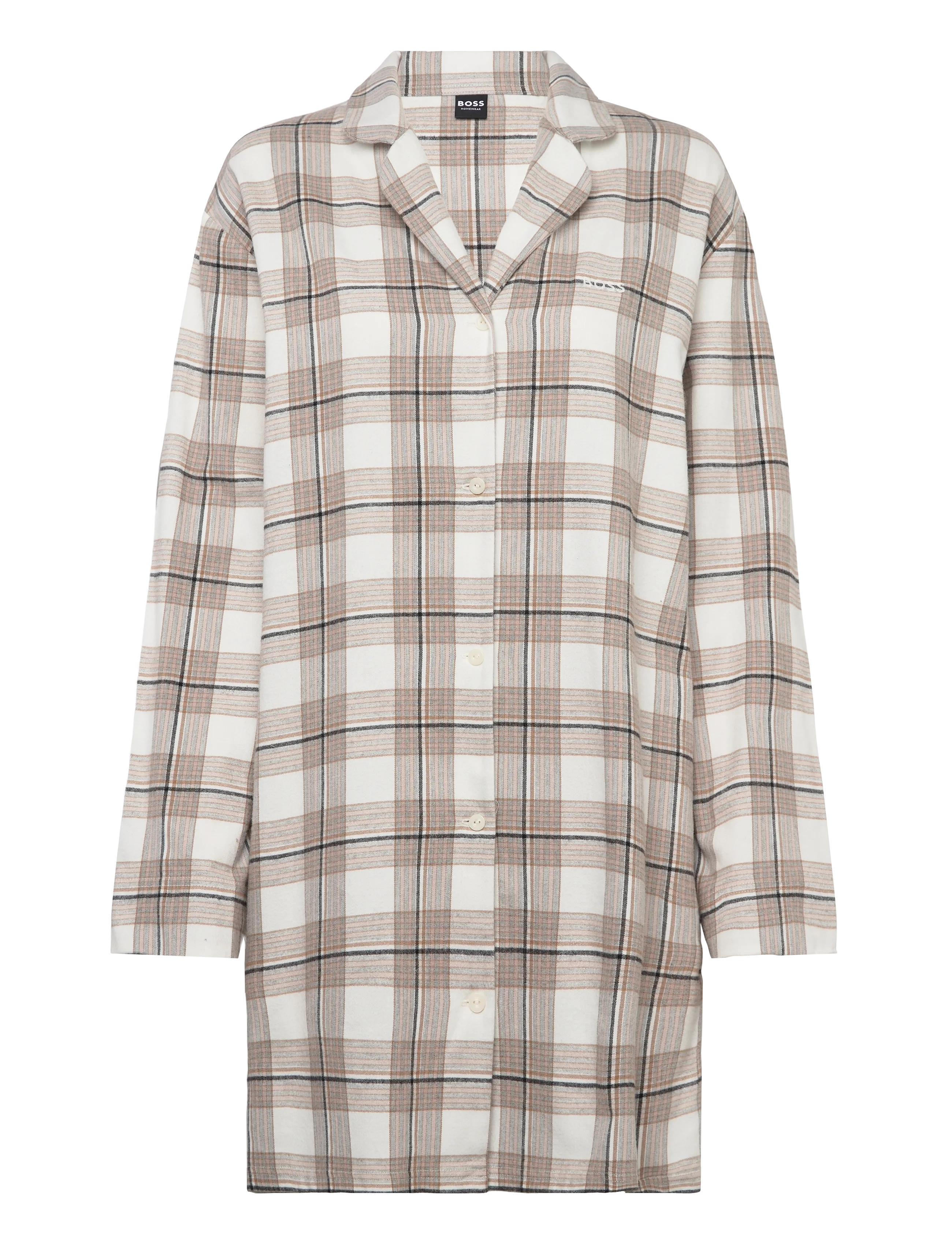 BOSS Holiday_Sleep Shirt - Nattøj & Loungewear - OPEN WHITE / multi