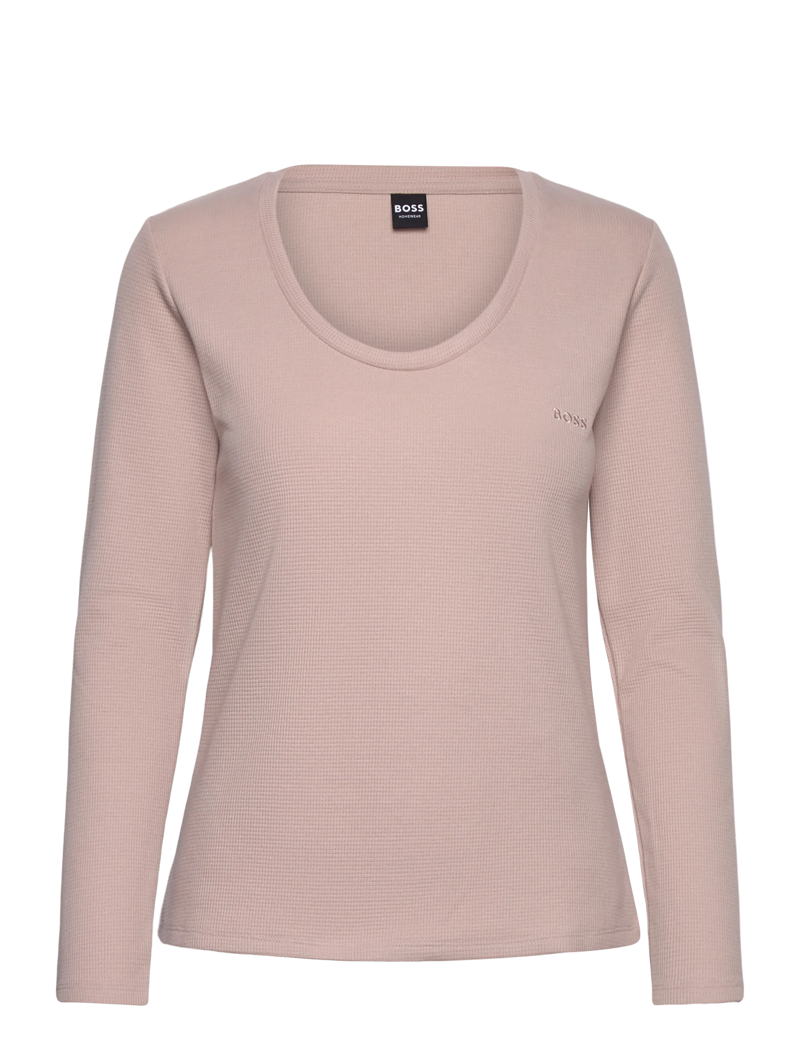 BOSS Waffle_Ls-Shirt Cn Pink - S - Damen