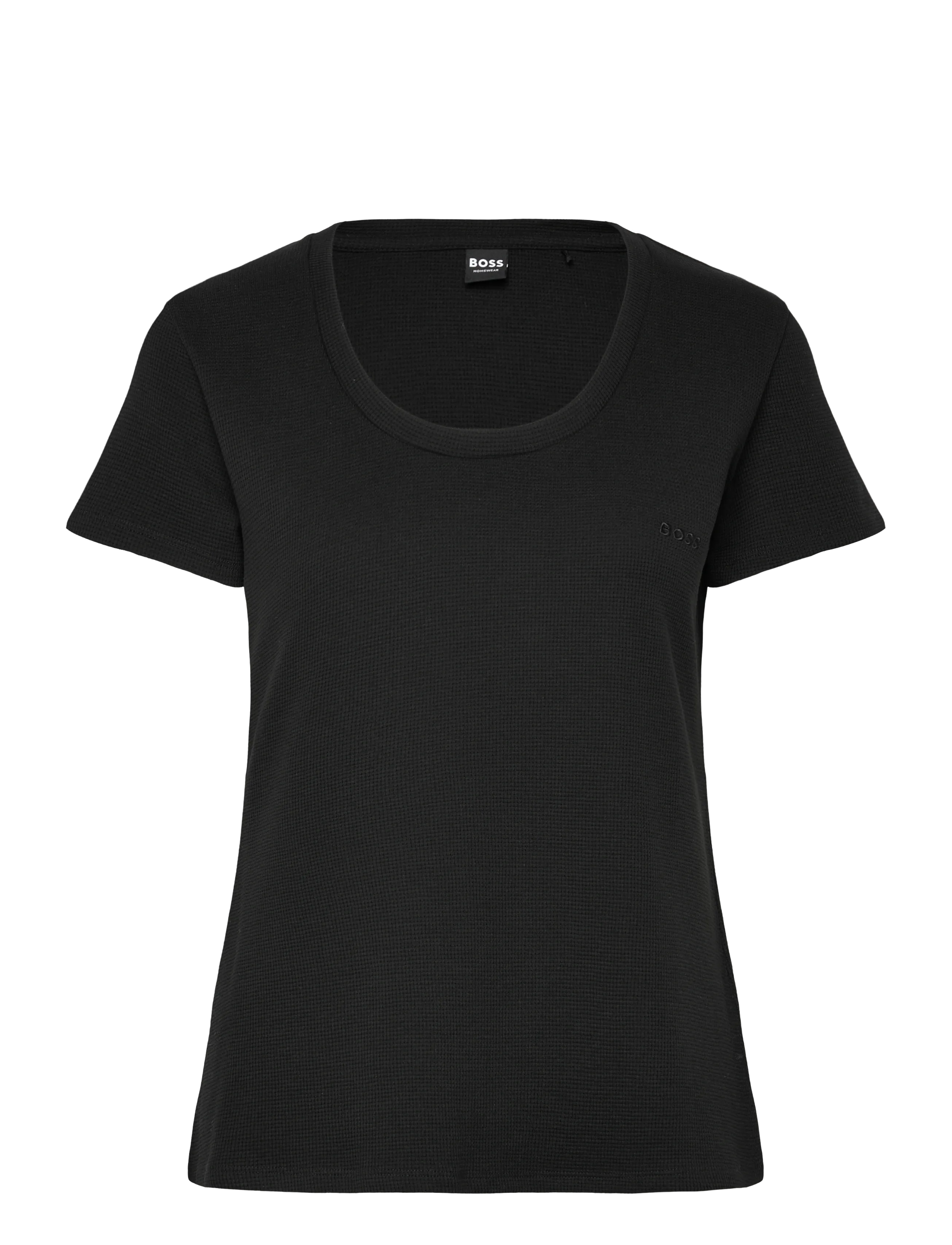BOSS Waffle_T-Shirt CN - T-shirts & Tops - BLACK / black