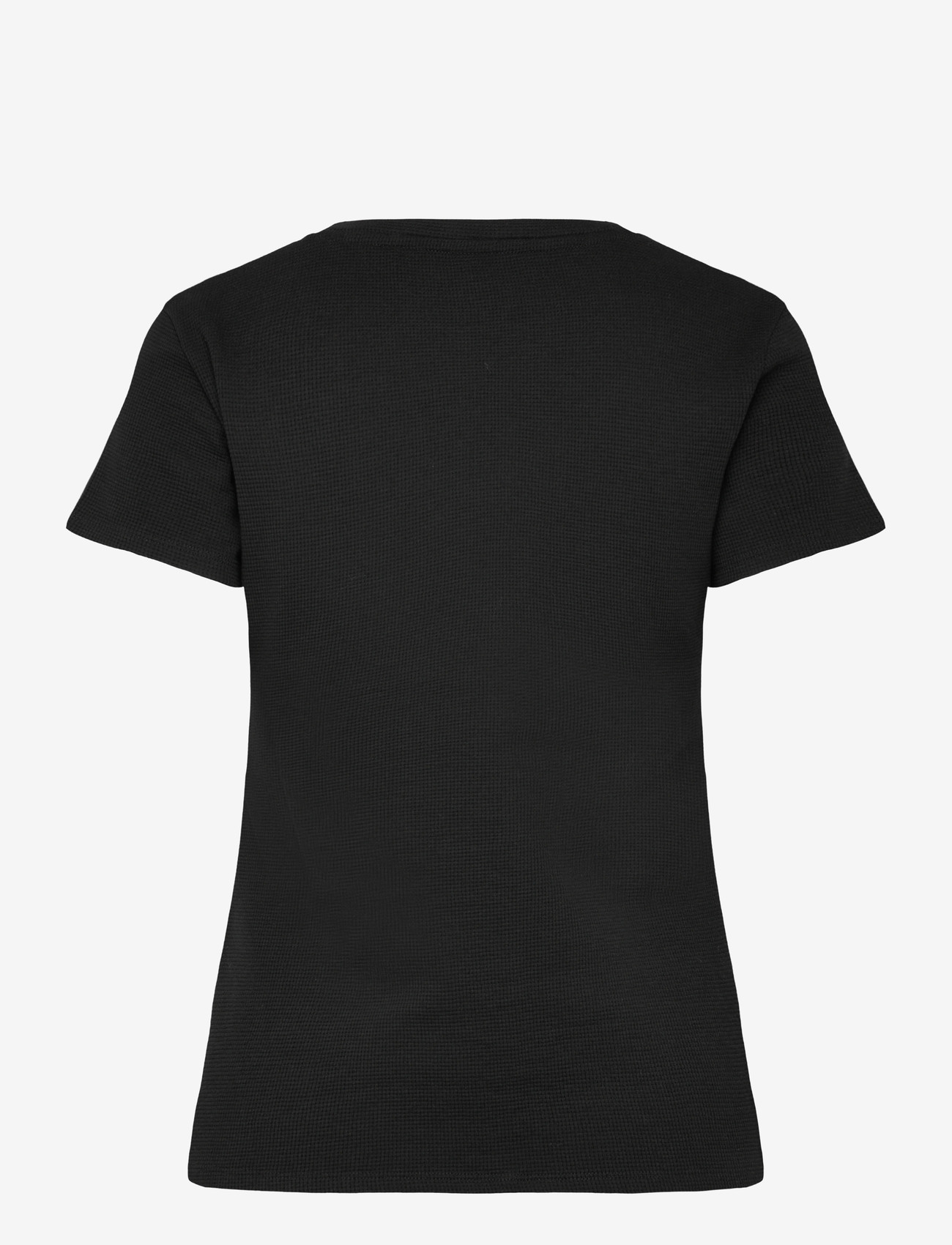 BOSS - Waffle_T-Shirt CN - t-shirts - black - 1