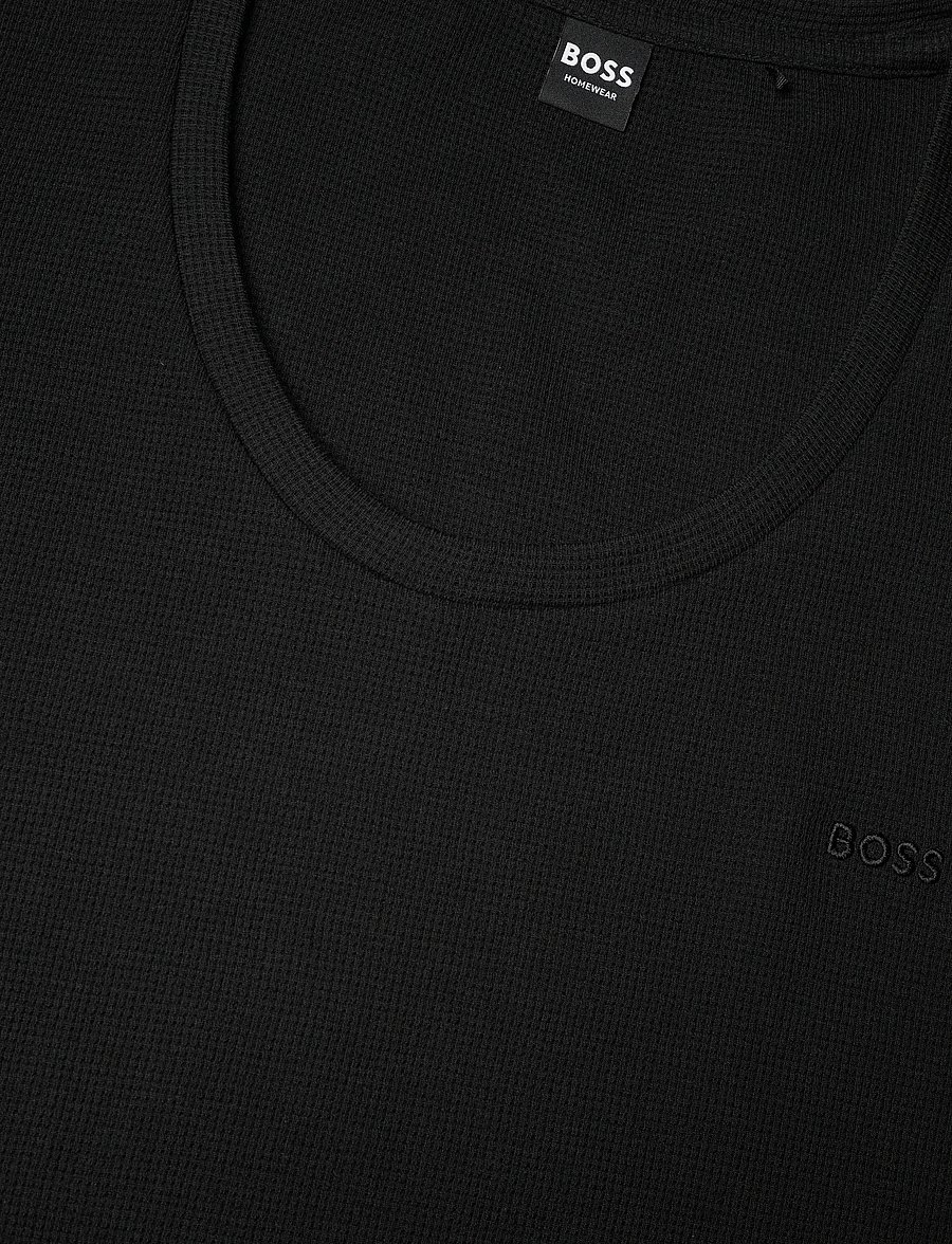BOSS - Waffle_T-Shirt CN - t-shirts - black - 2