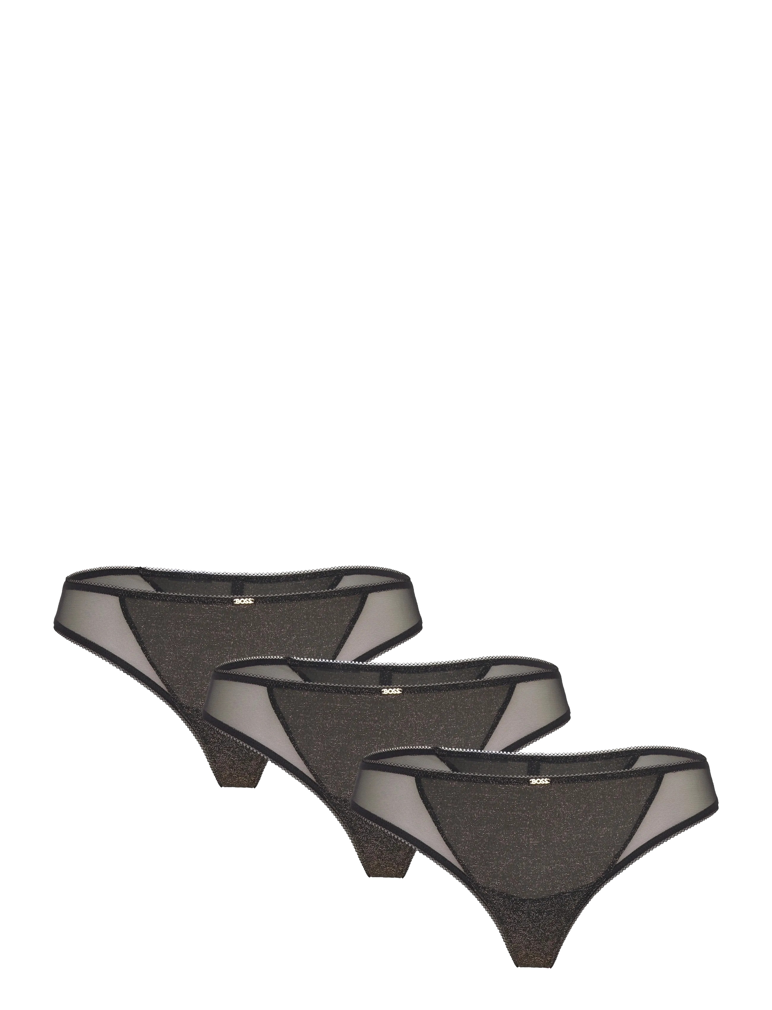 BOSS GIFT GIVING 3P - Stringtrosor - BLACK / black